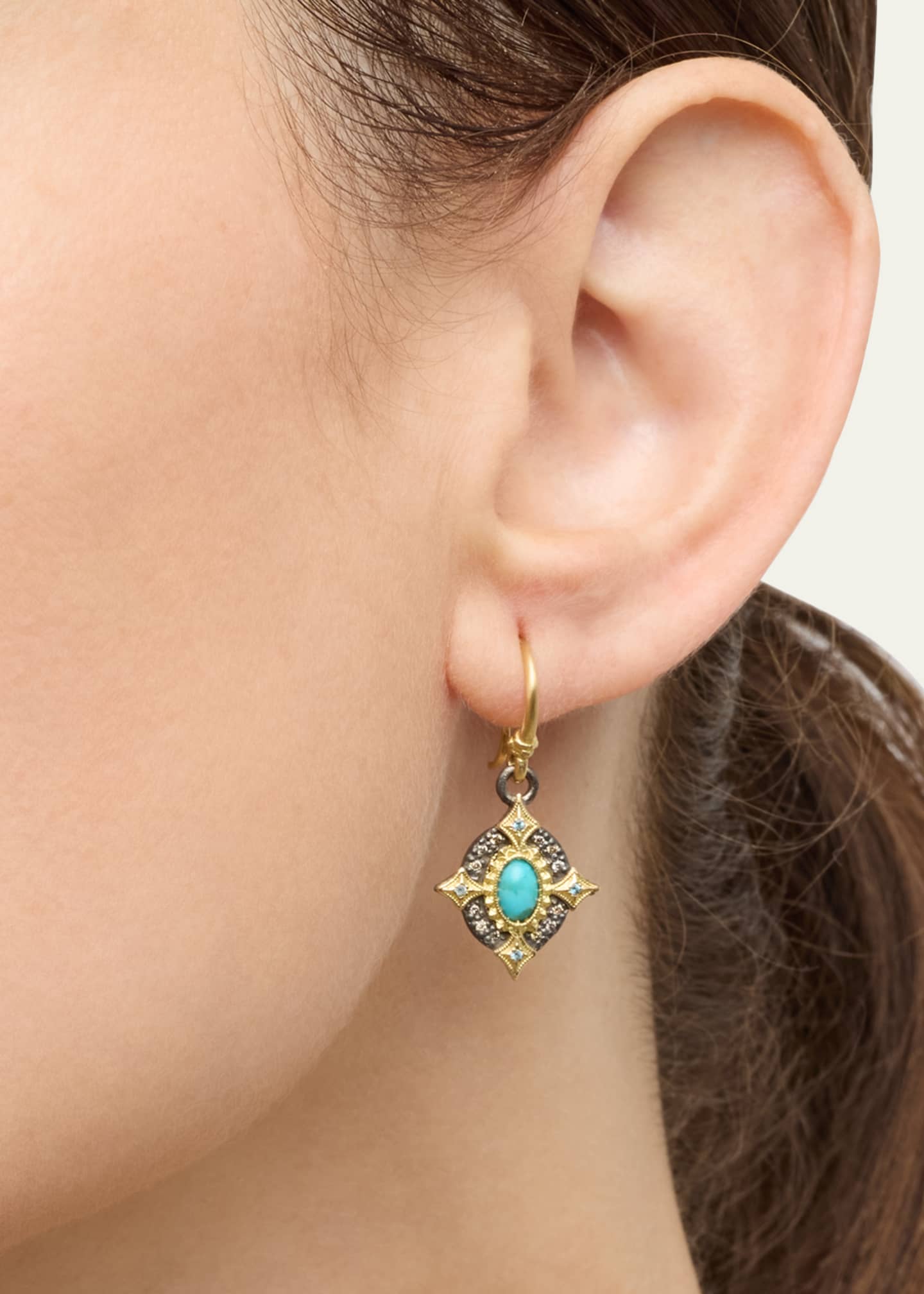 Armenta Turquoise Crivelli Drop Earrings Image 2 of 4