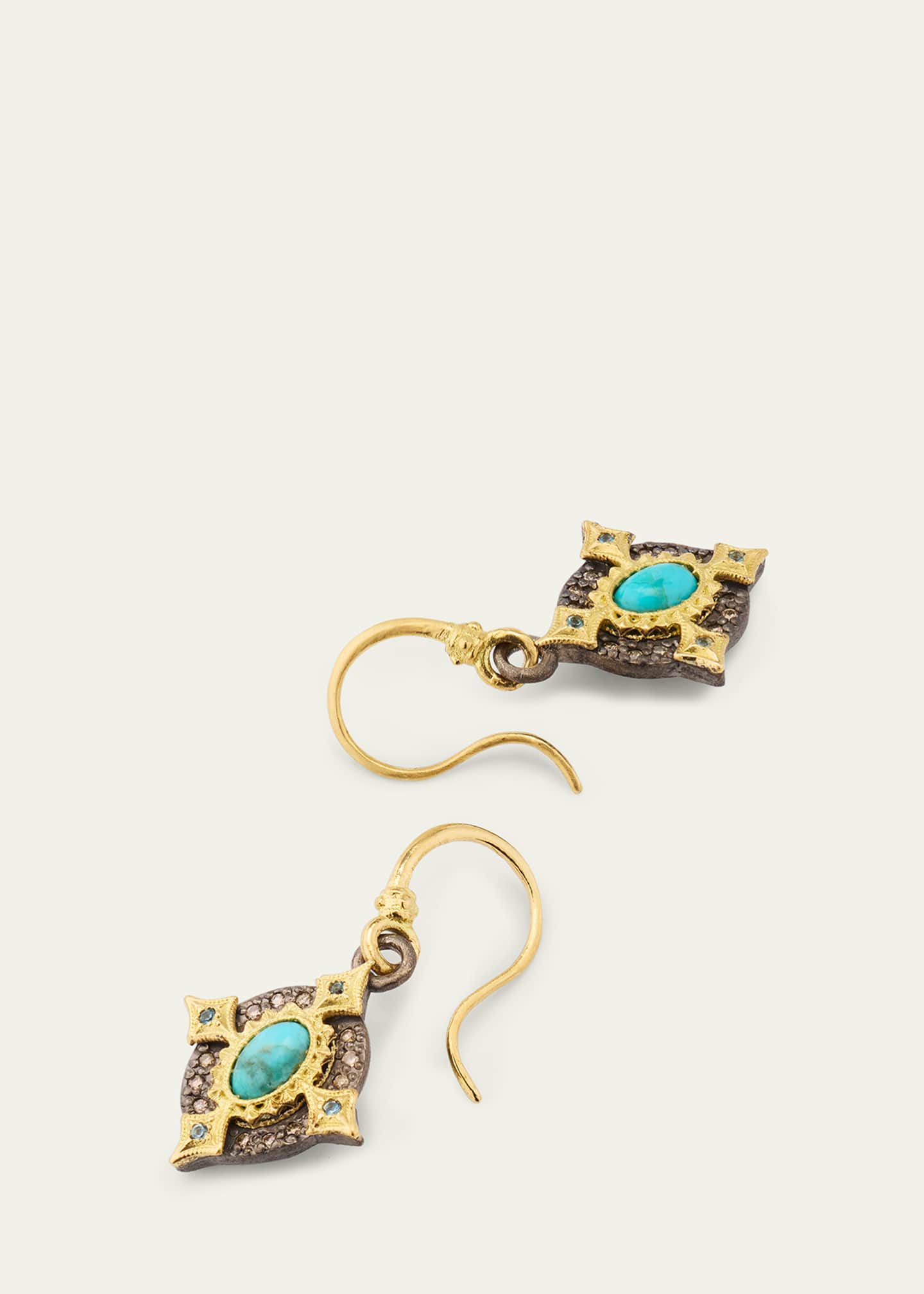 Armenta Turquoise Crivelli Drop Earrings Image 4 of 4