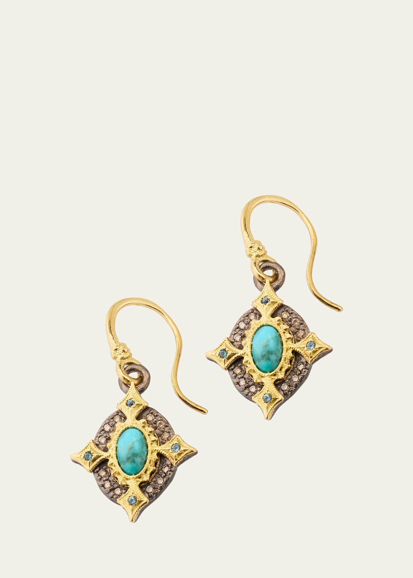 Armenta Turquoise Crivelli Drop Earrings Image 1 of 4