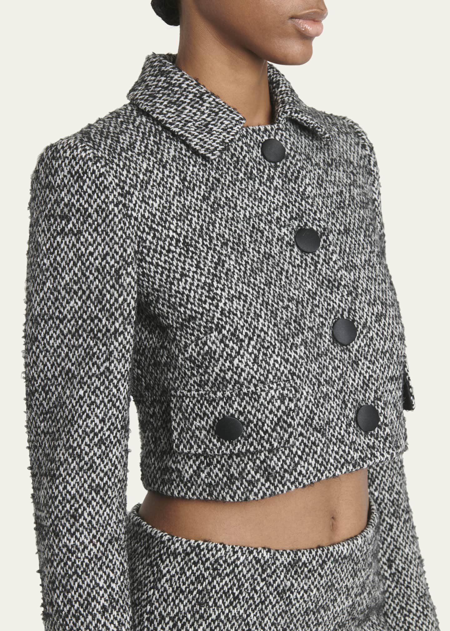 Dolce&Gabbana Wool Tweed Cropped Jacket Image 5 of 5