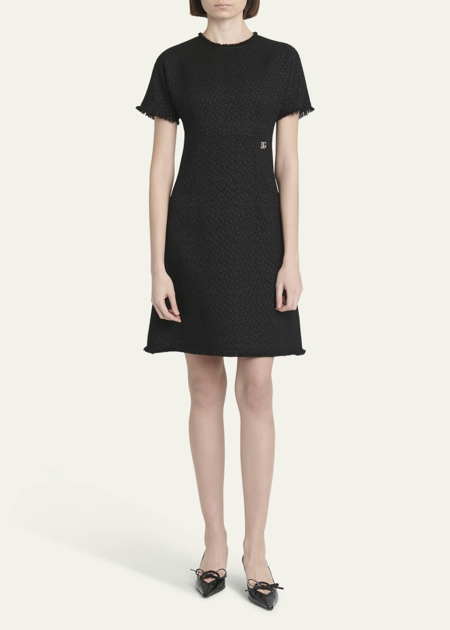 【送料&関税込】Dolce & Gabbana Rachel Tweed Dress With Dolce&Gabbana Rachel Tweed Fringe Short Dress - Bergdorf Goodman