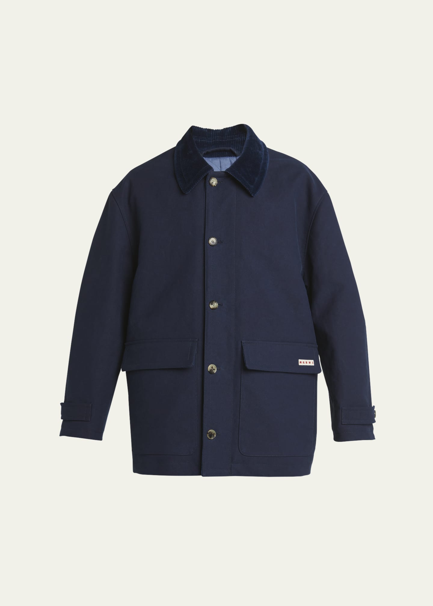 Marni Men's Cotton Moleskin Light Padded Chore Jacket