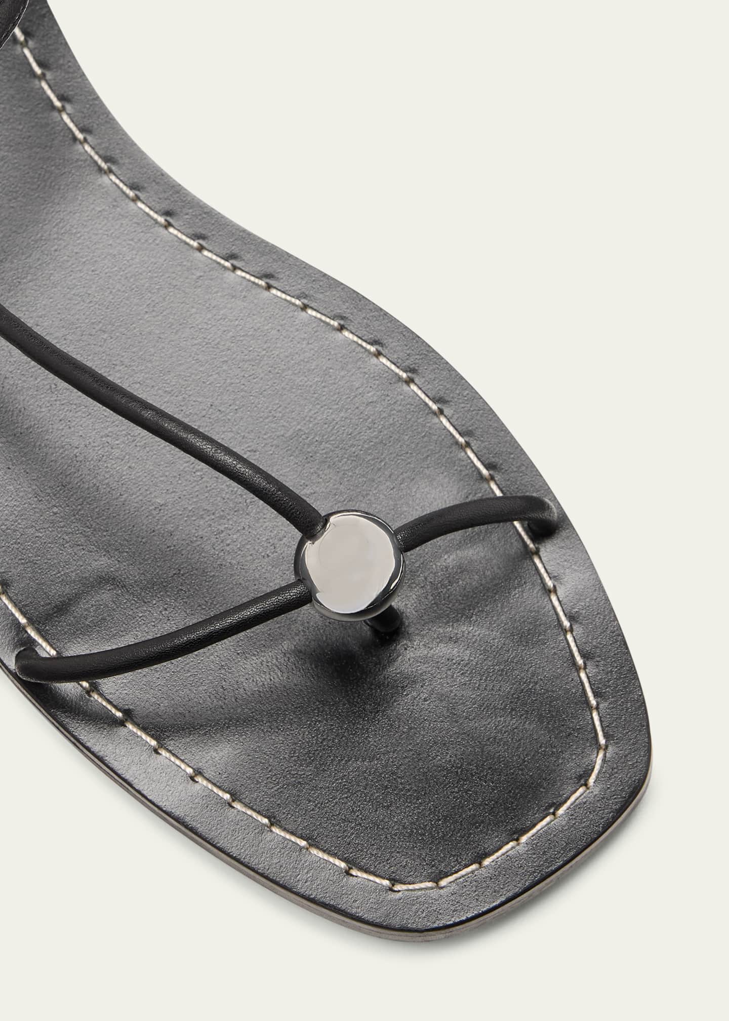 Loeffler Randall Lara Strappy Leather Dome Sandals Image 5 of 5
