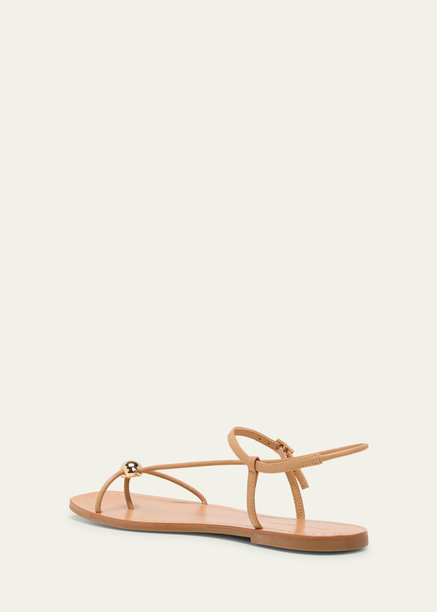 Loeffler Randall Lara Strappy Leather Dome Sandals Image 4 of 5