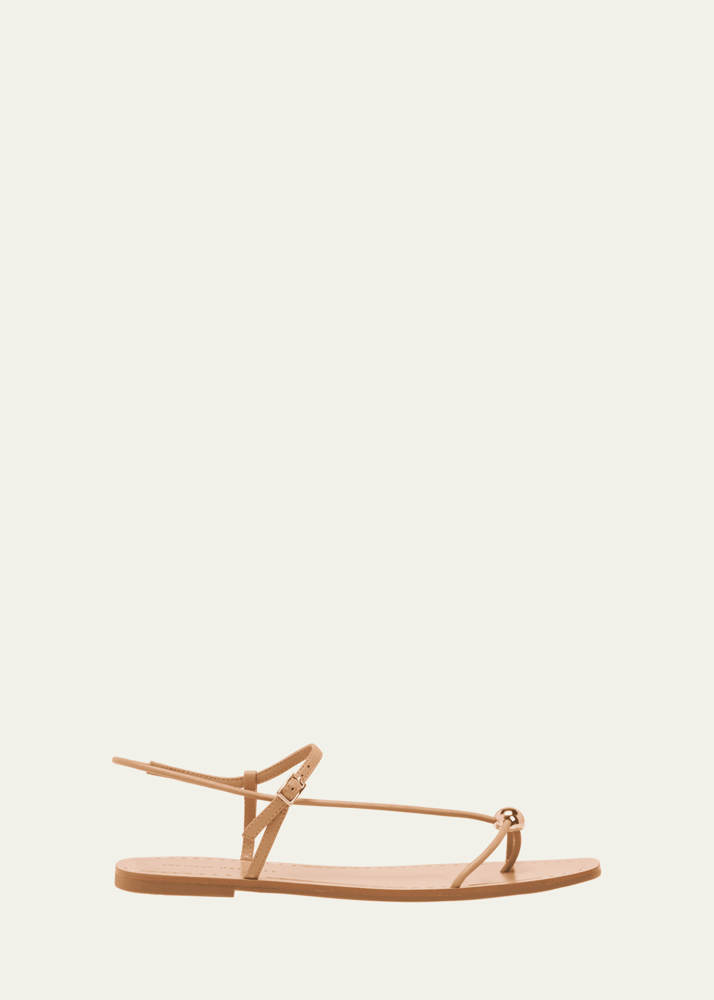 Loeffler Randall Lara Strappy Leather Dome Sandals Image 1 of 5