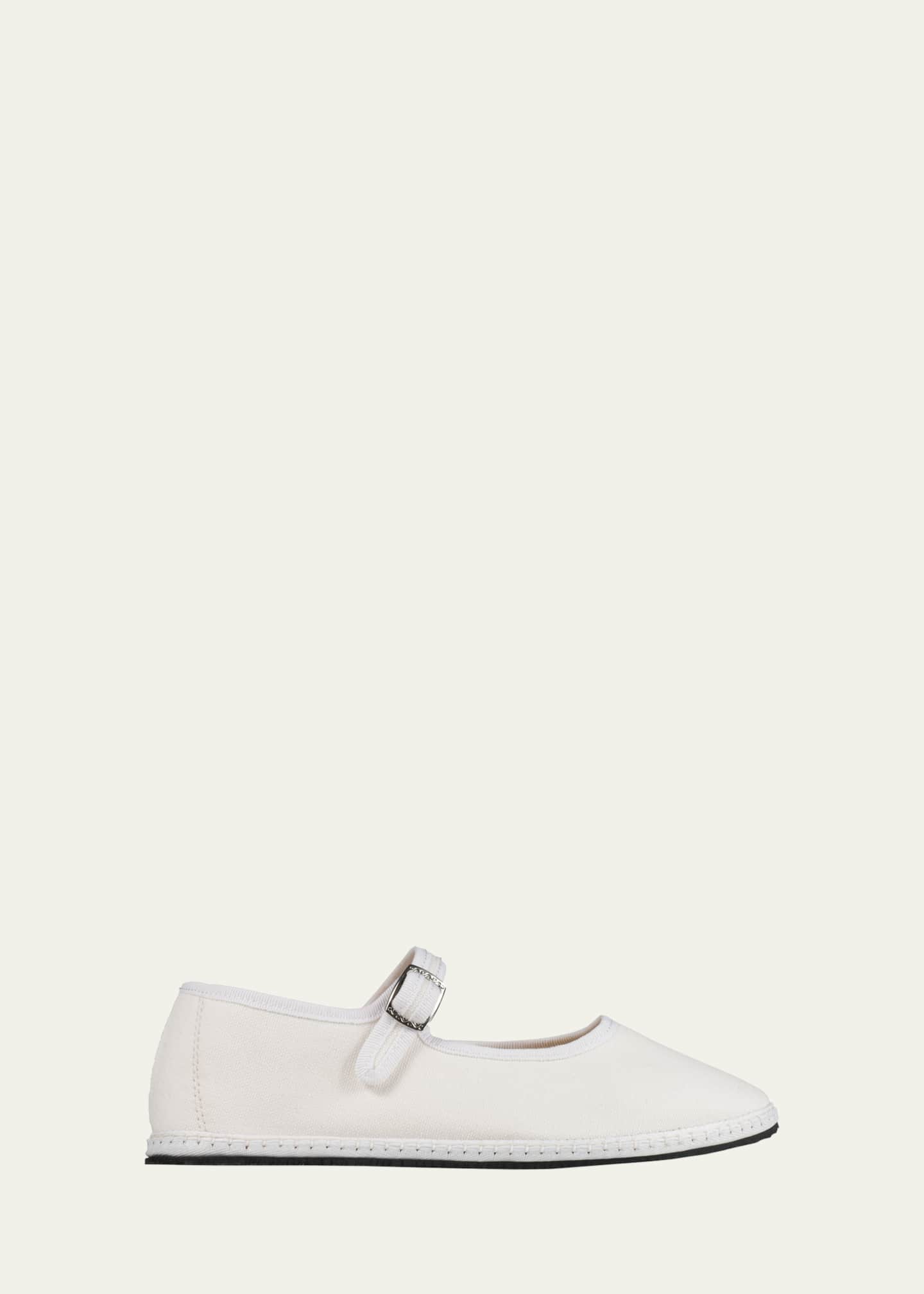 Vibi Venezia Cotton Mary Jane Slipper Loafers