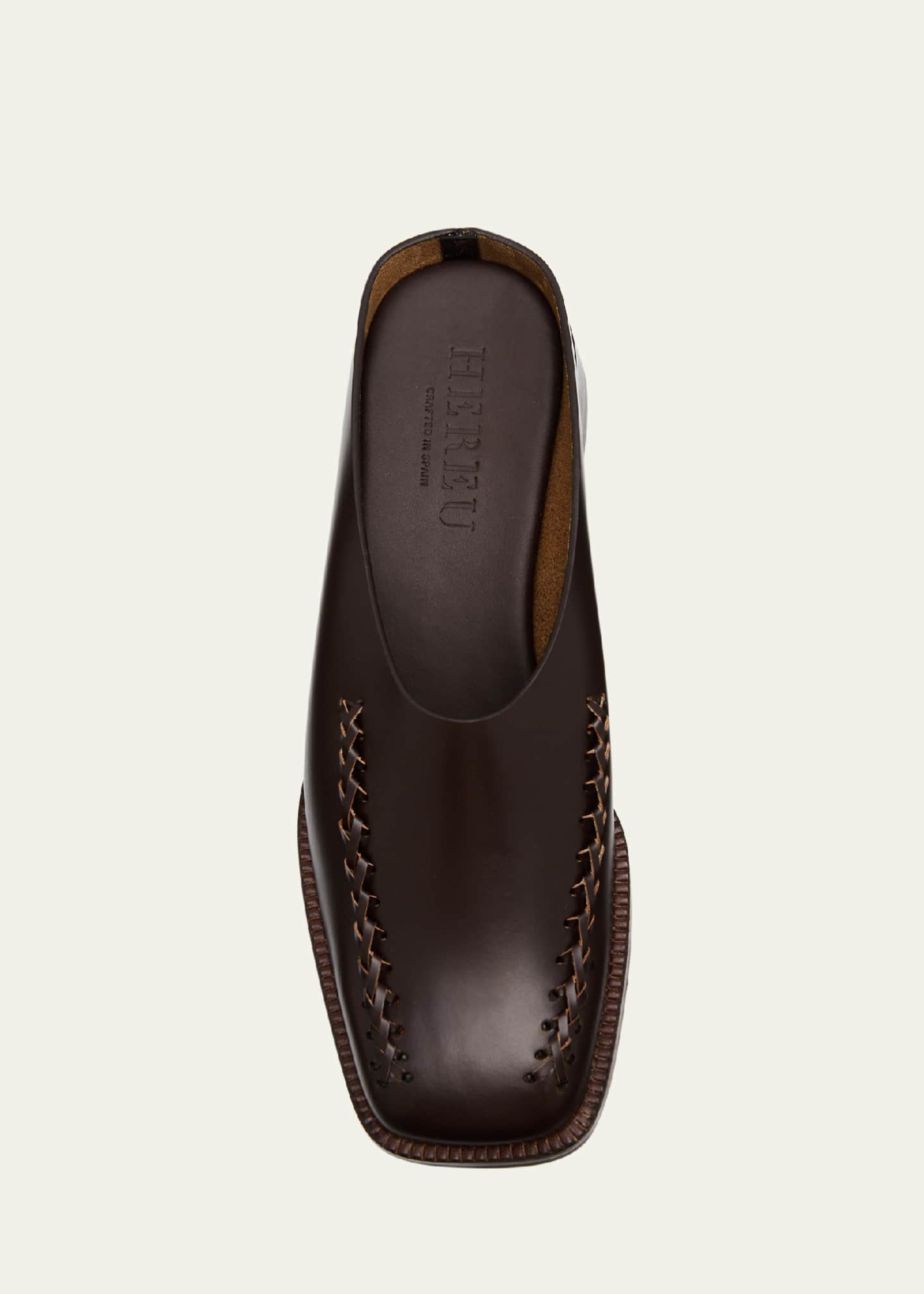 HEREU Llado Leather Slide Mules Image 6 of 6