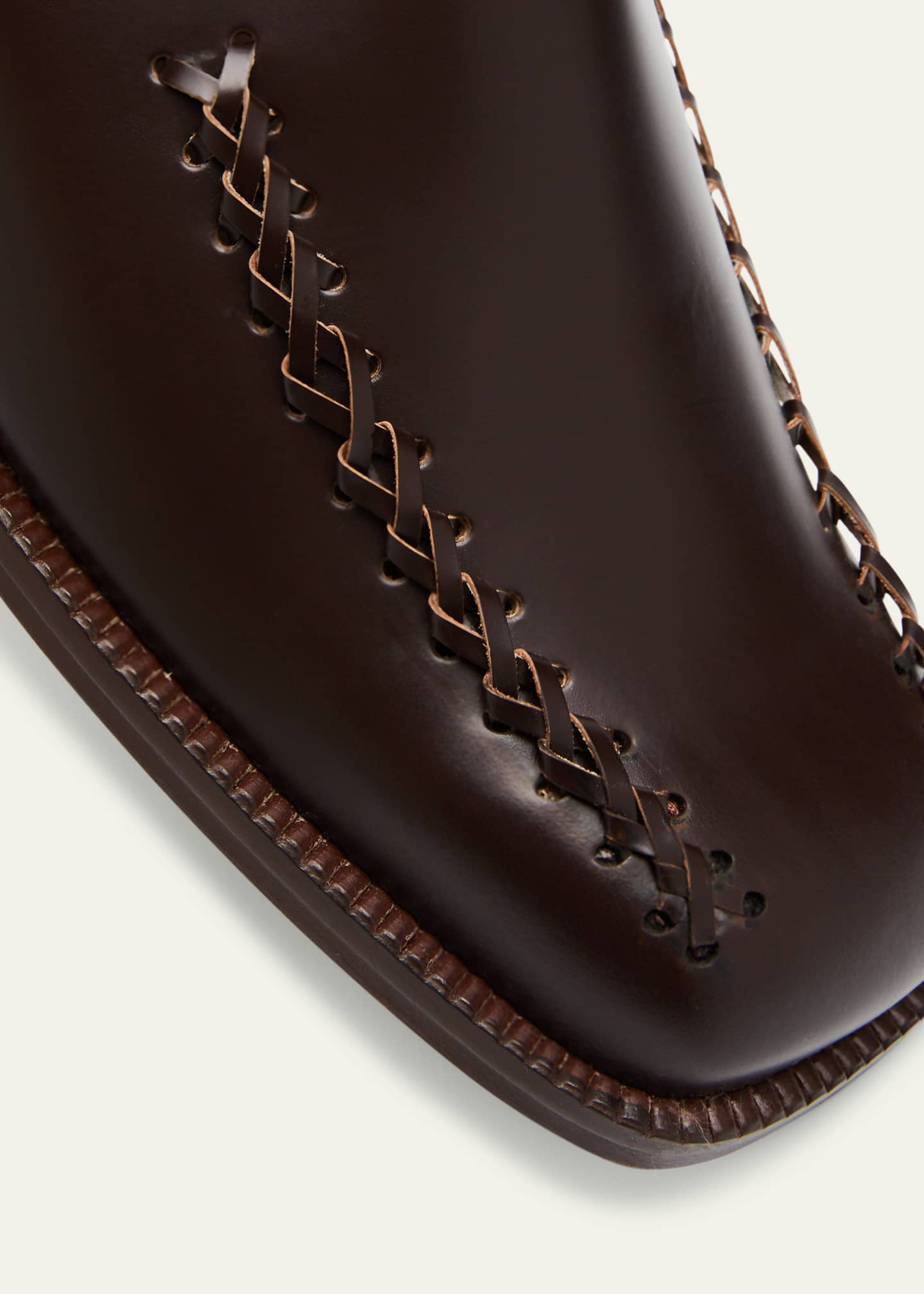 HEREU Llado Leather Slide Mules Image 5 of 6