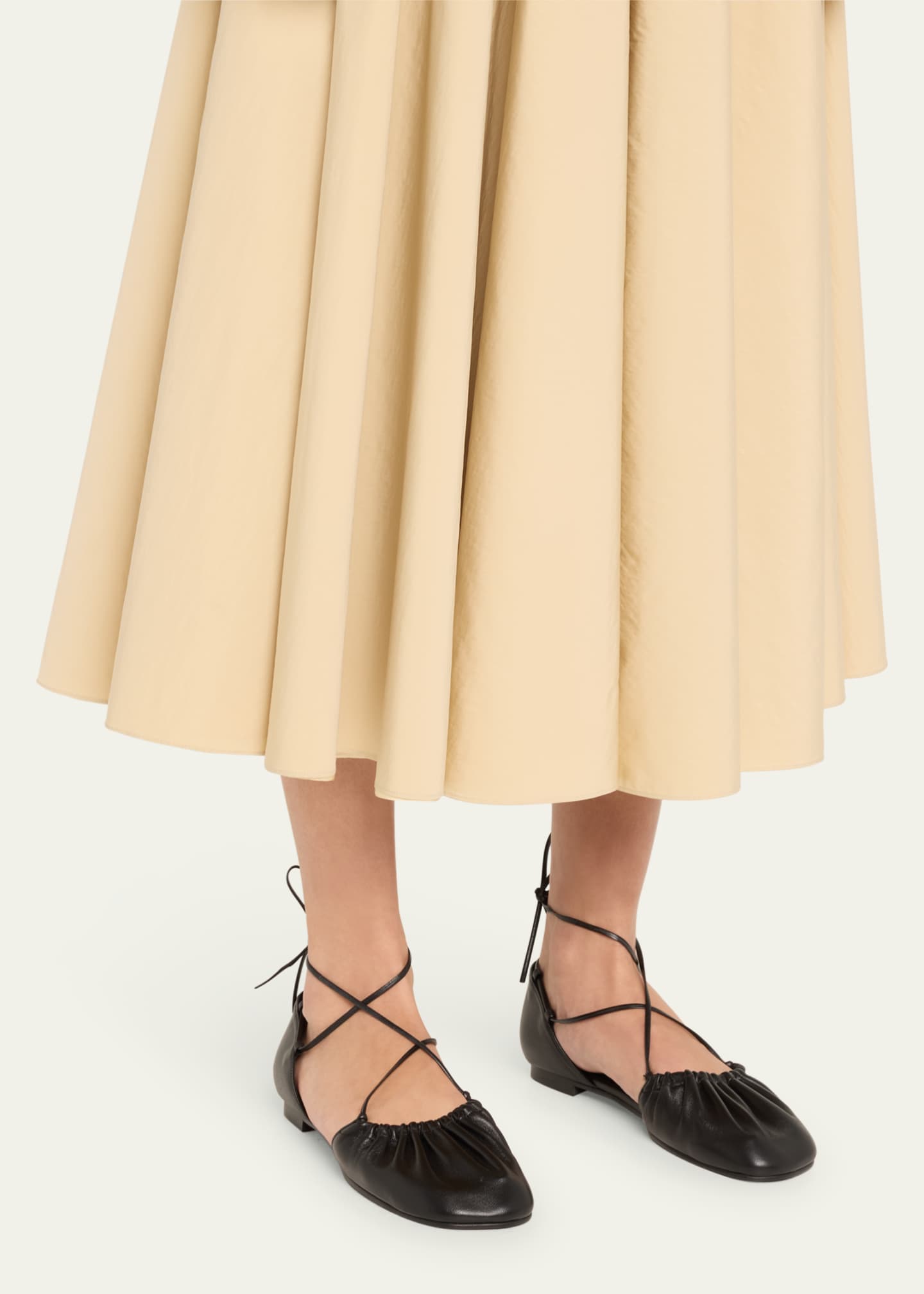 Open side leather flats online