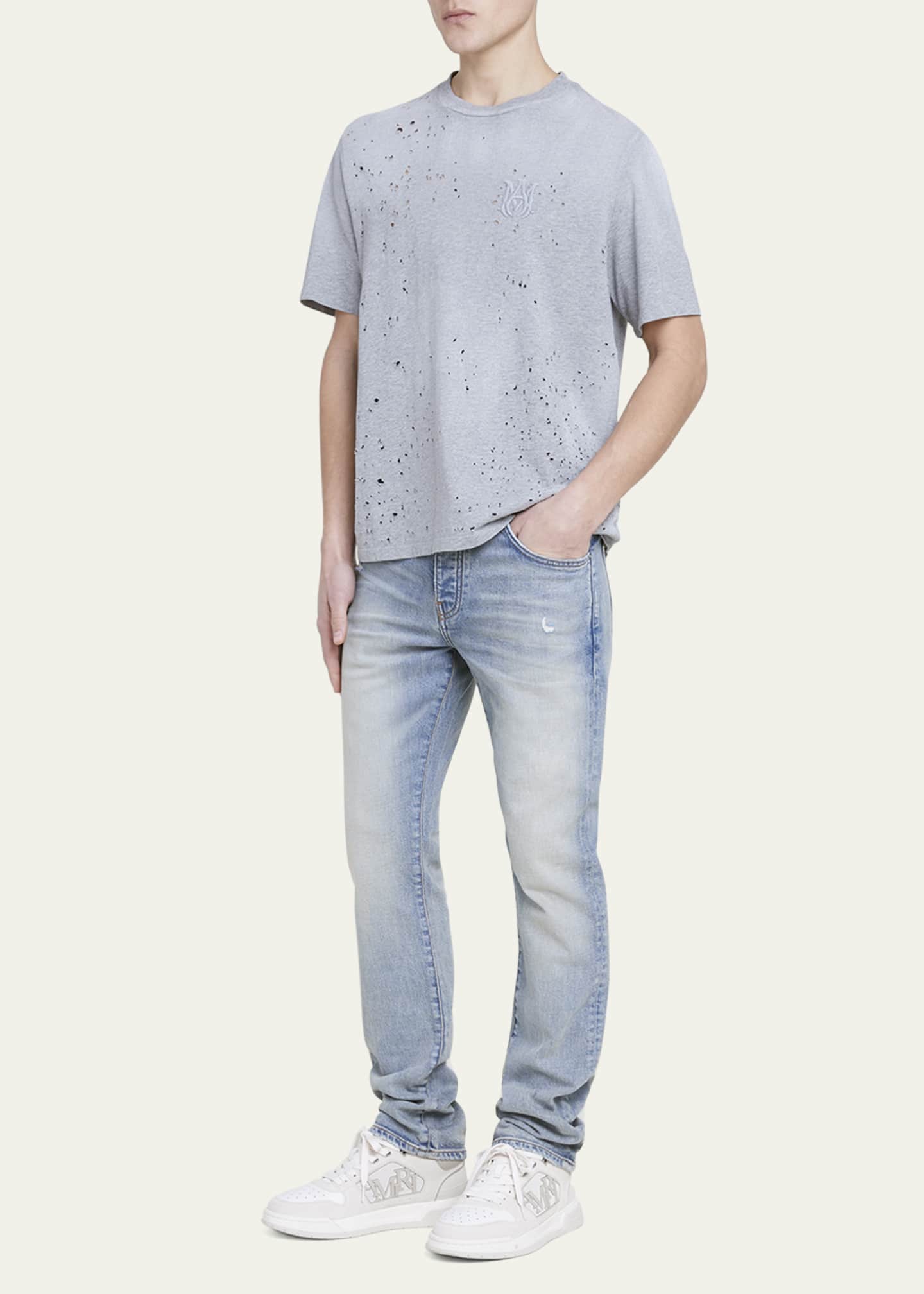 Amiri Men's MA Shotgun Embroidered T-Shirt Image 2 of 5