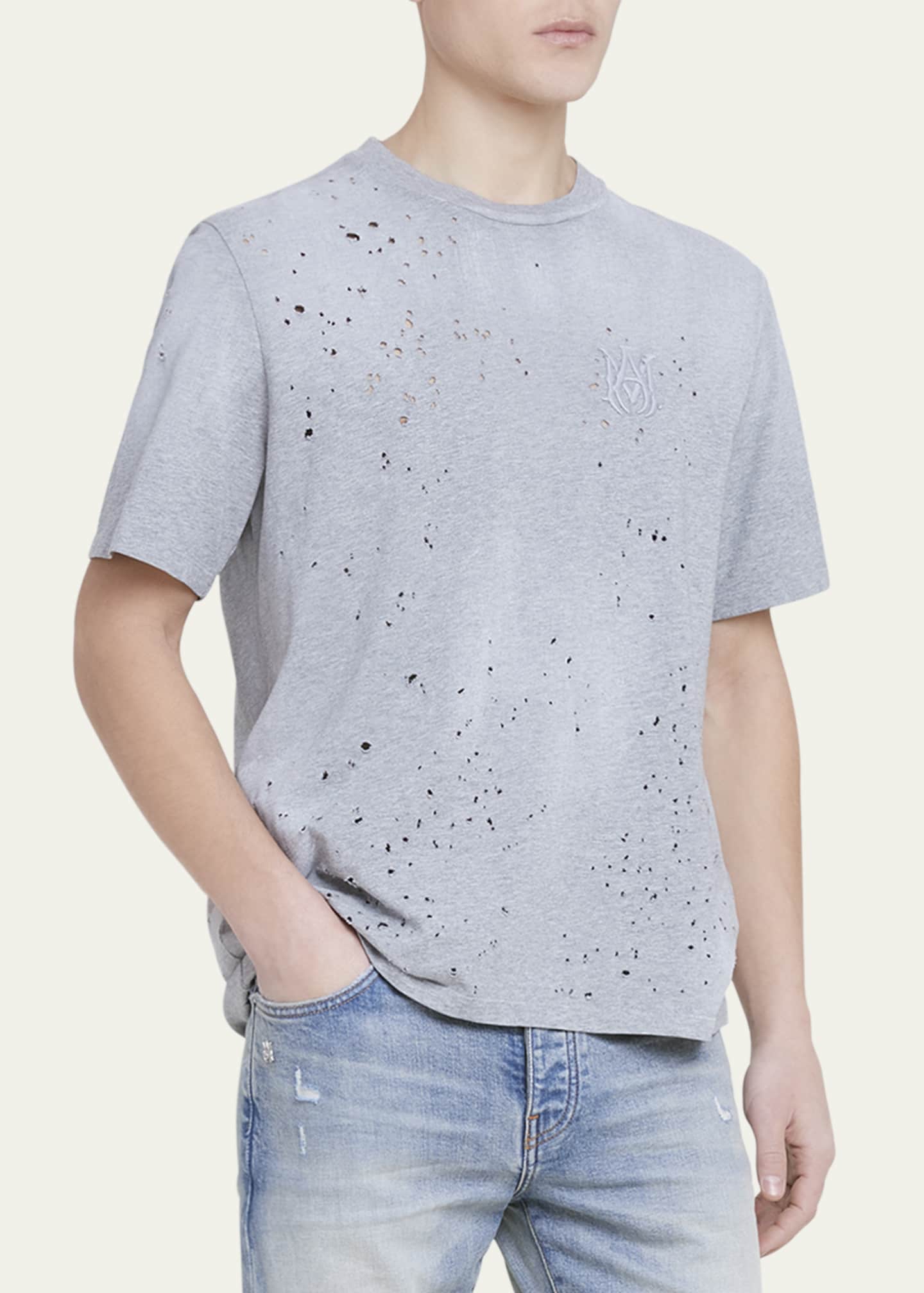 Amiri Men's MA Shotgun Embroidered T-Shirt Image 4 of 5