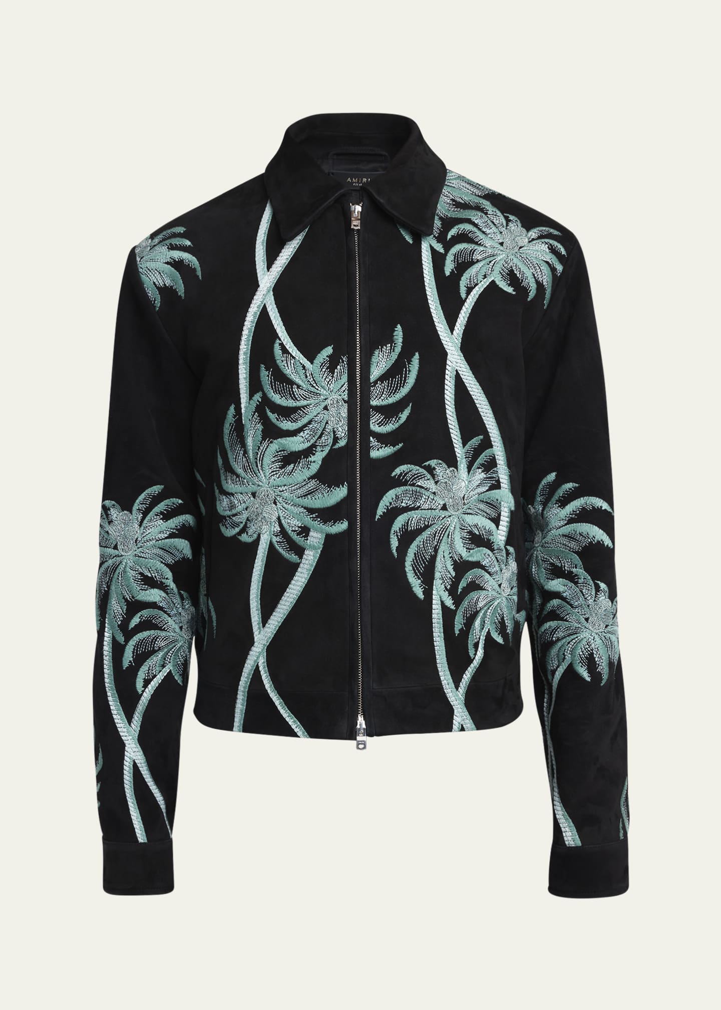 Amiri Men s Suede Palm Blouson Jacket Bergdorf Goodman