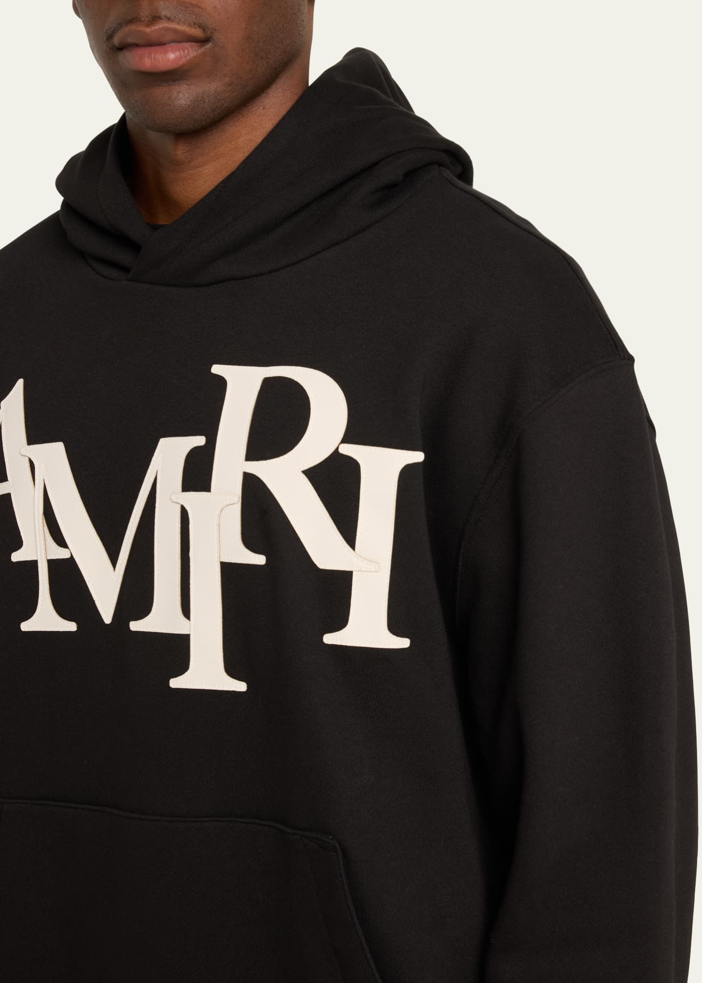 Amiri large logo hoodie new arrivals
