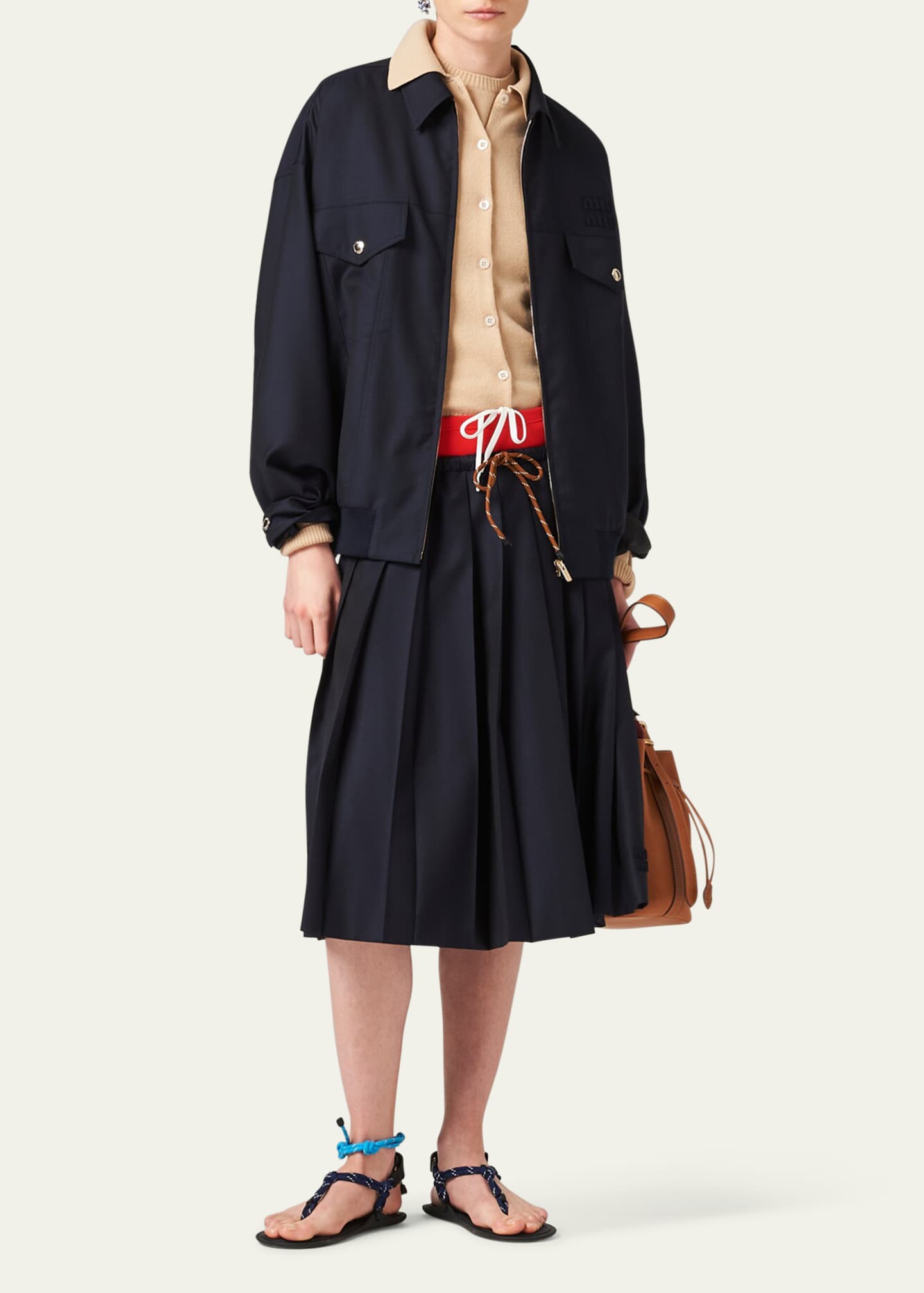 スカート MIU MIU 00s Wool Flare Skirt INTO · INTO