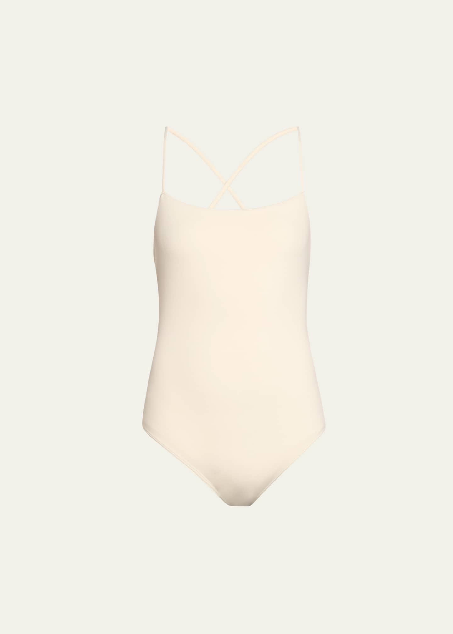 Loulou Studio Dionysos Crisscross One-Piece Swimsuit Image 1 of 4