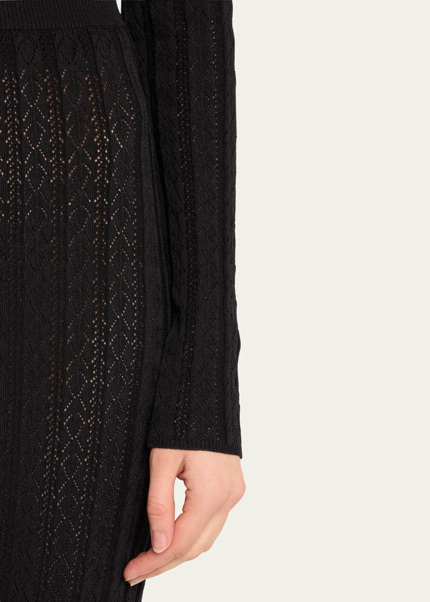 Loulou Studio Dera Pointelle Knit Maxi Skirt Image 5 of 5