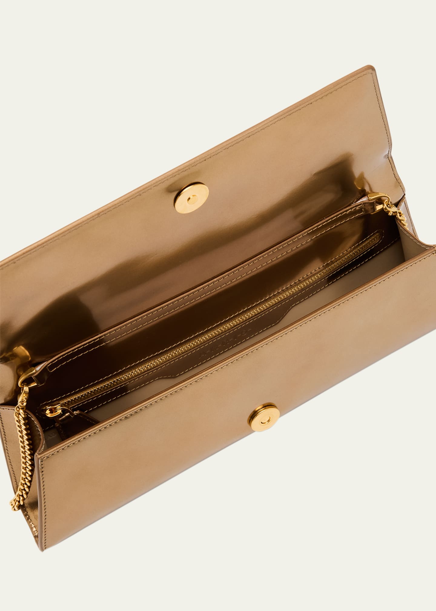 Akris Anouk Small Metallic Leather Clutch Bag Image 4 of 6