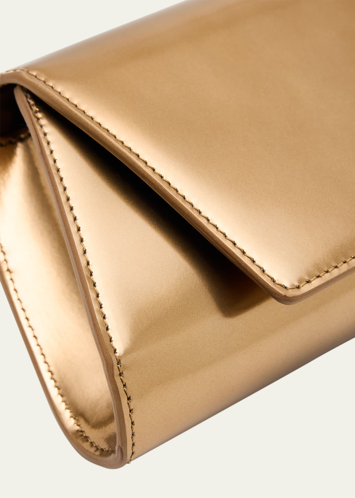 Akris Anouk Small Metallic Leather Clutch Bag Image 6 of 6