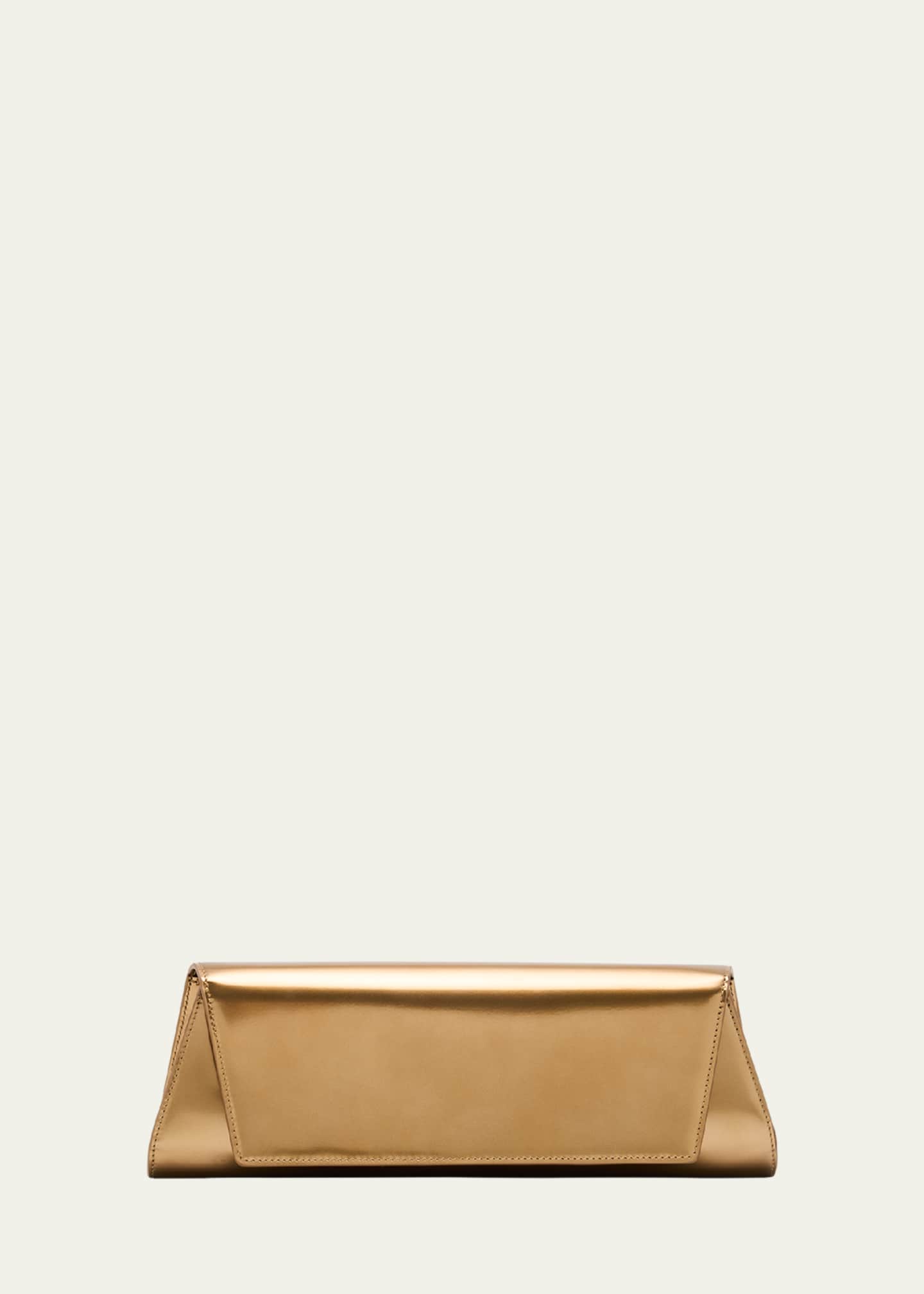 Akris Anouk Small Metallic Leather Clutch Bag Image 1 of 6