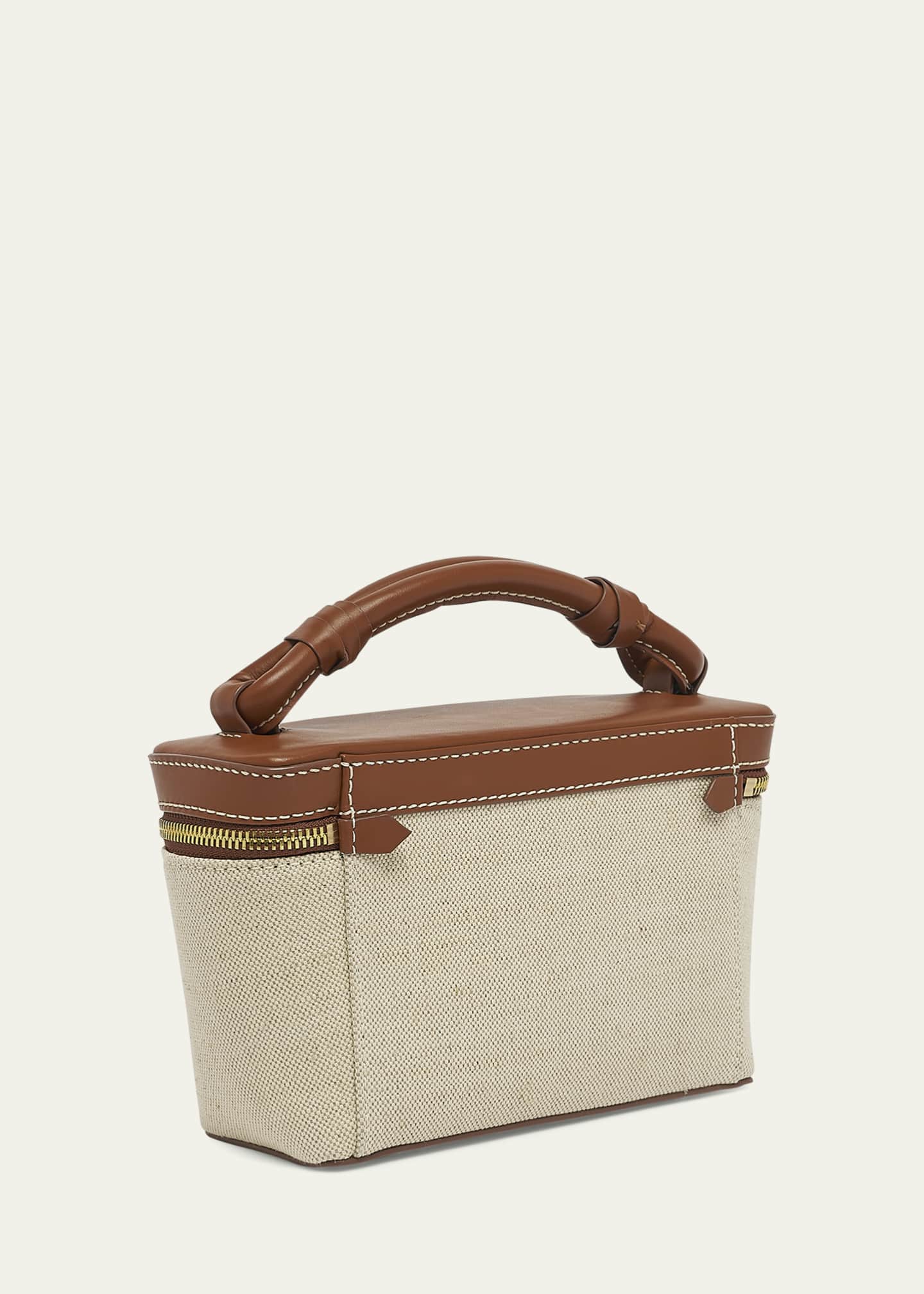 Balmain B Army Vanity Top-Handle Bag in Canvas Image 3 of 5