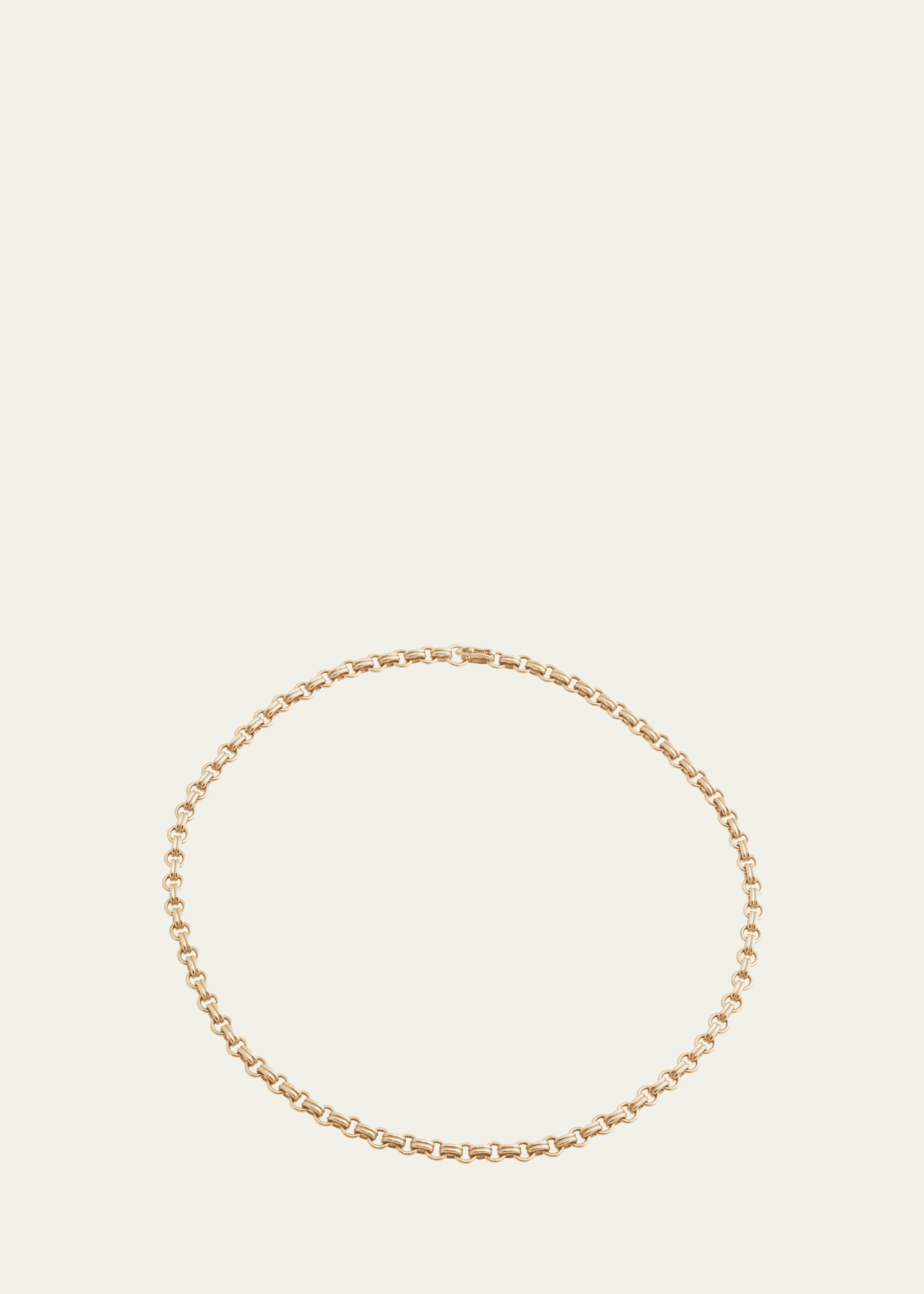 Sherman Field, 1967 18K Yellow Gold Double Chain Necklace with Small Links, 16"L Image 1 of 2