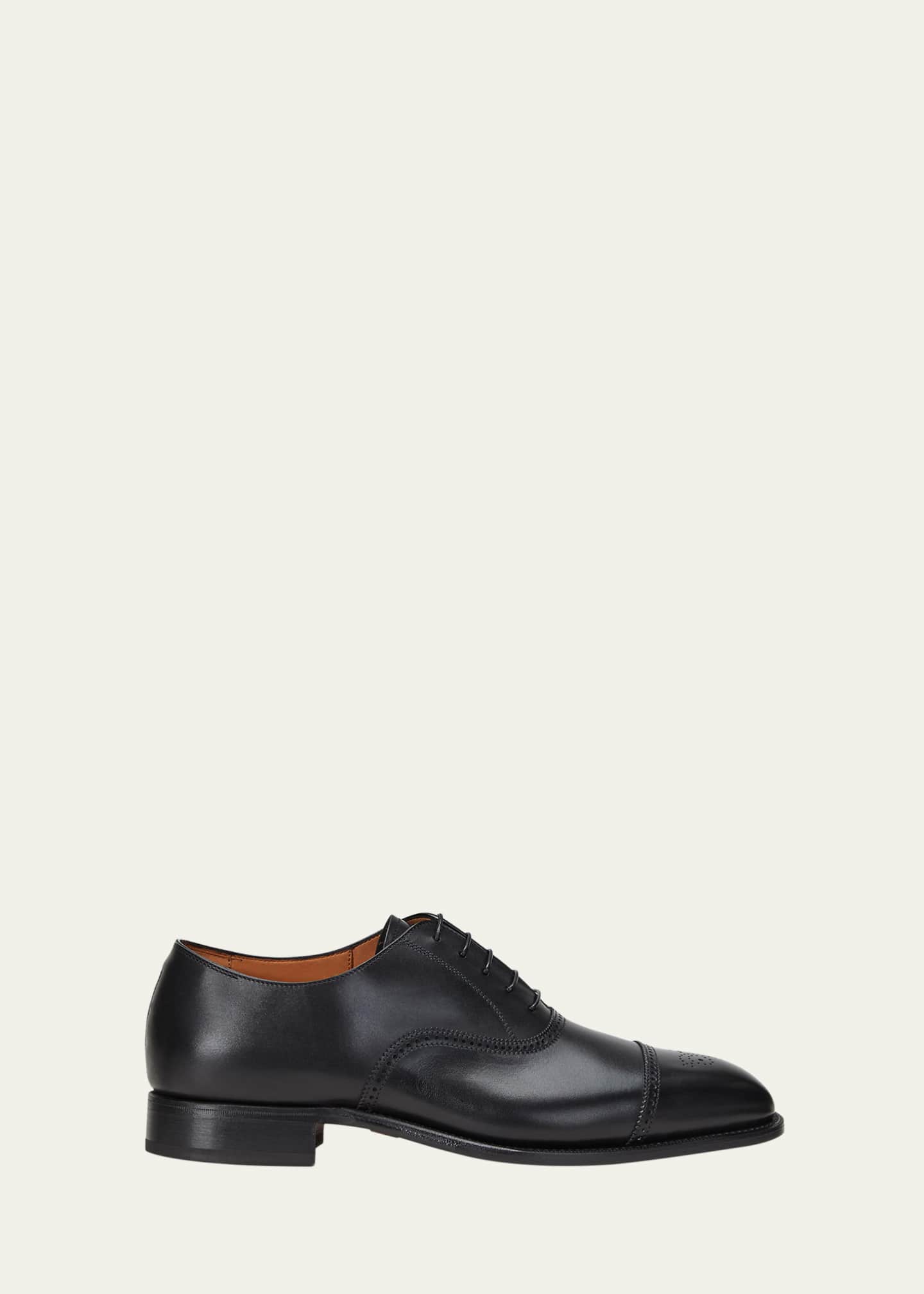 Ralph Lauren Purple Label Men's Denver Cap-Toe Leather Oxfords
