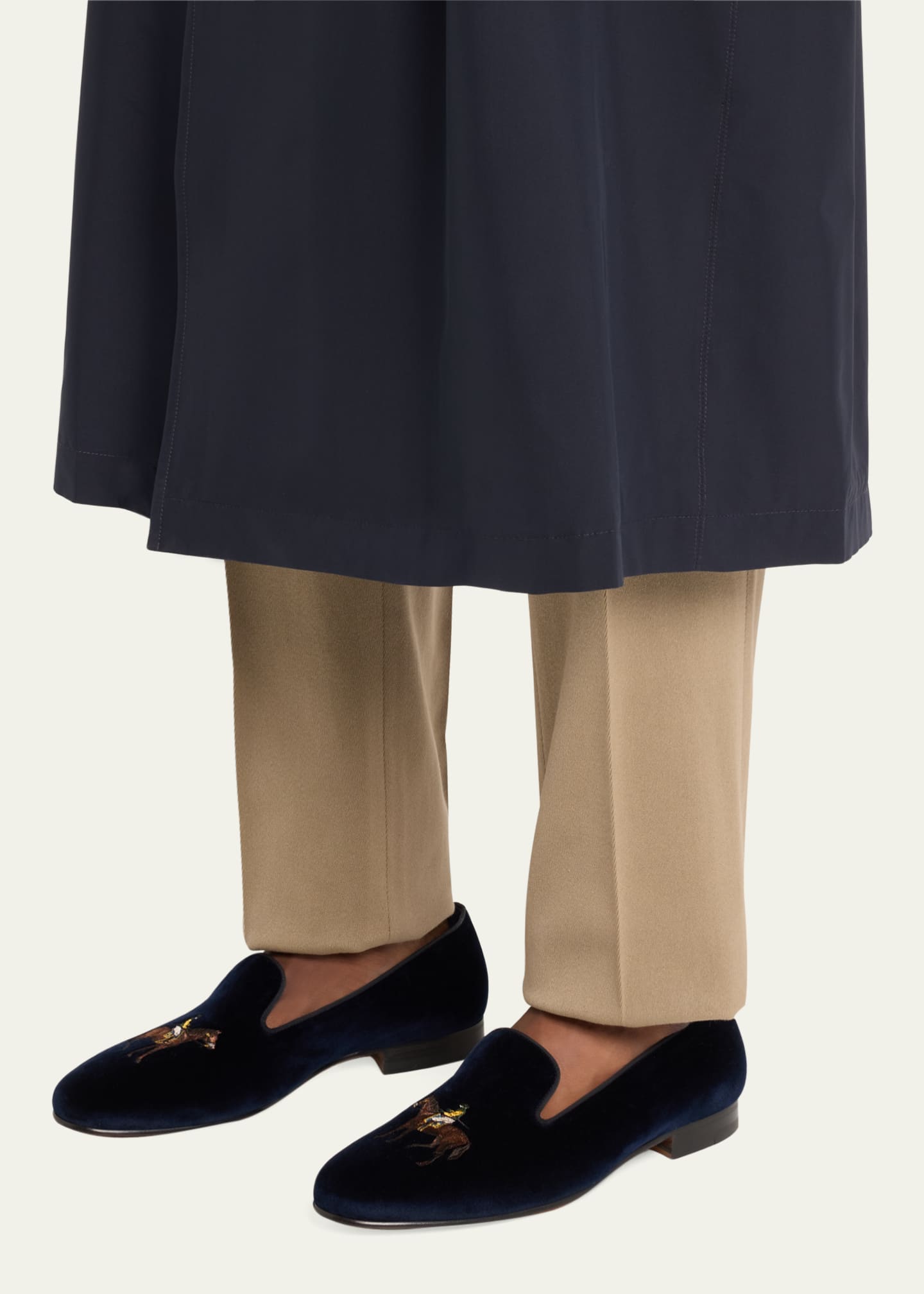 ralph lauren velvet slippers