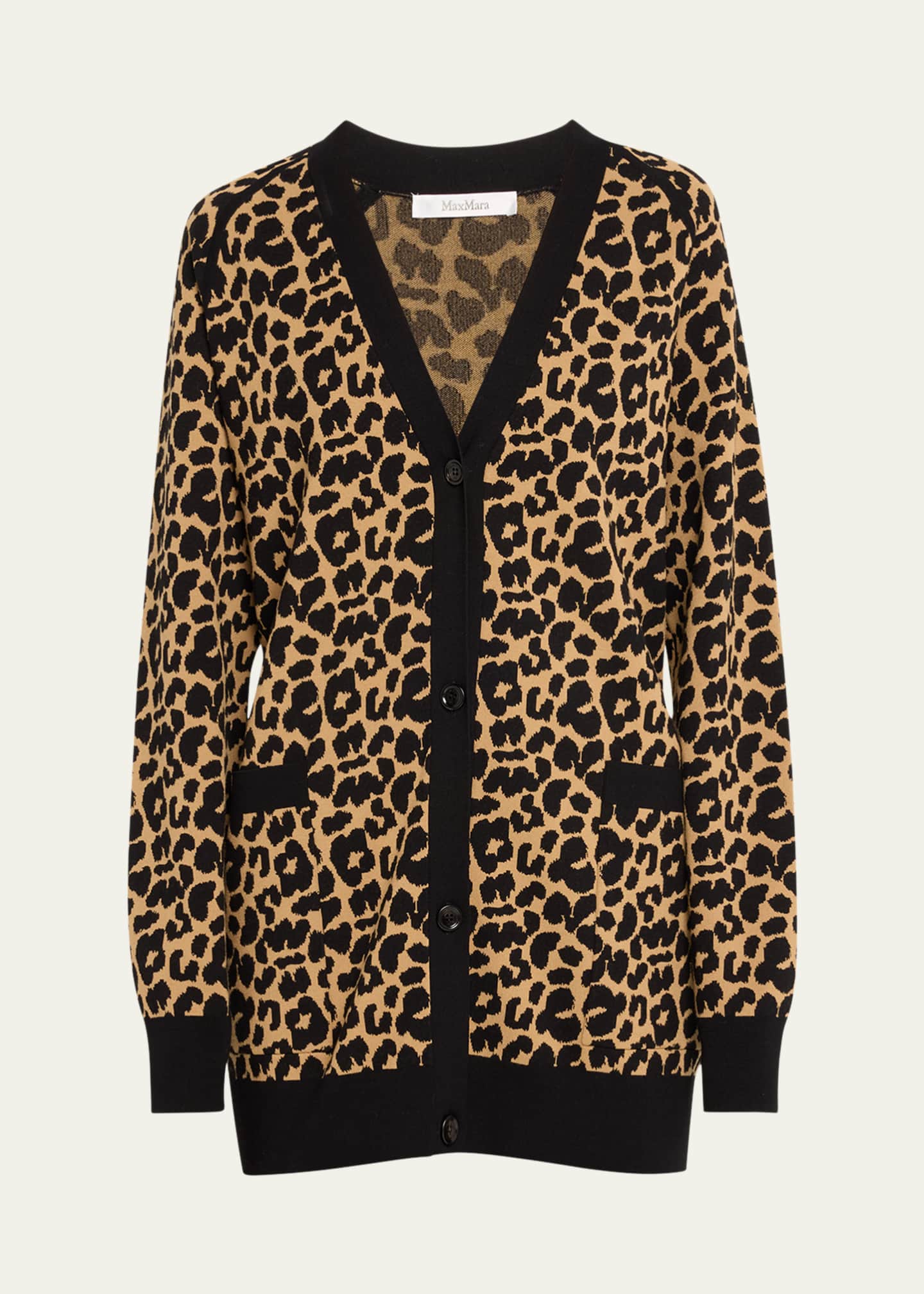 Long cardigan leopard print online