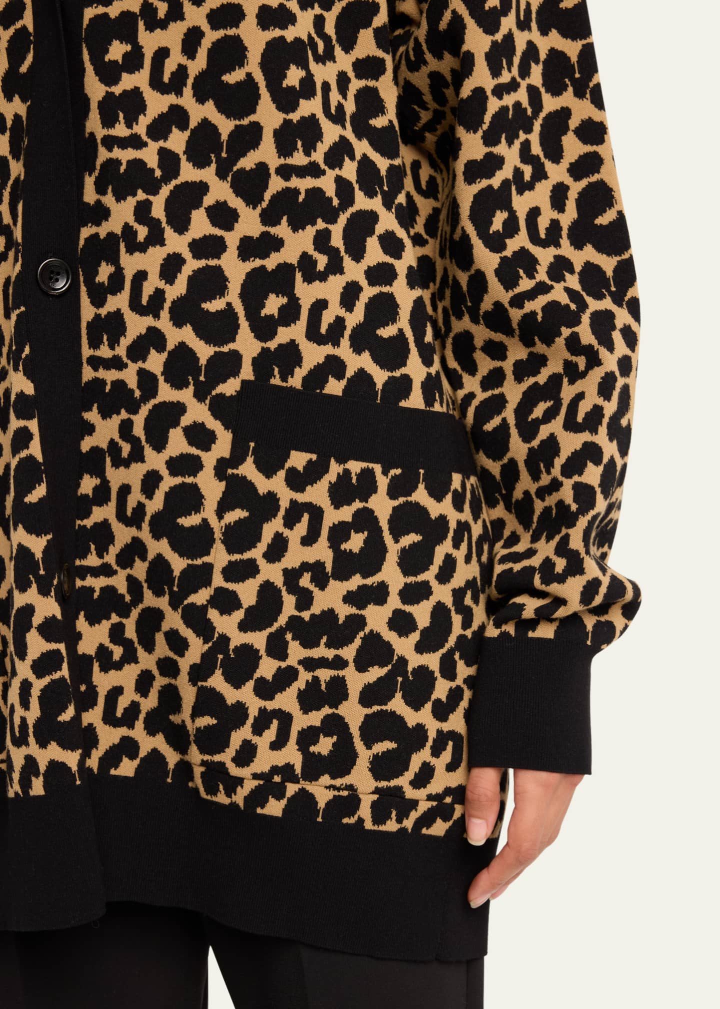 Leopard print maxi cardigan cheap
