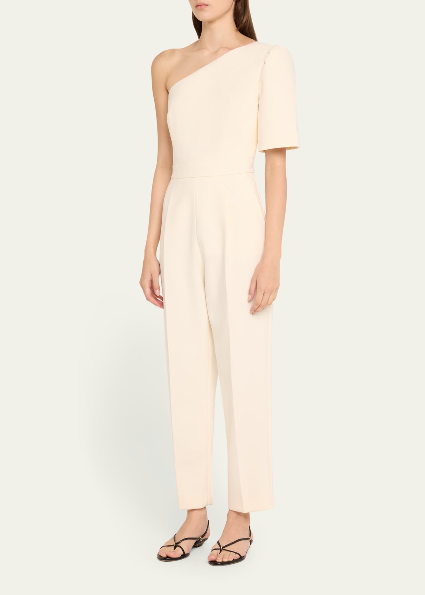 Max Mara Smalto One-Shoulder Jumpsuit Image 4 of 5
