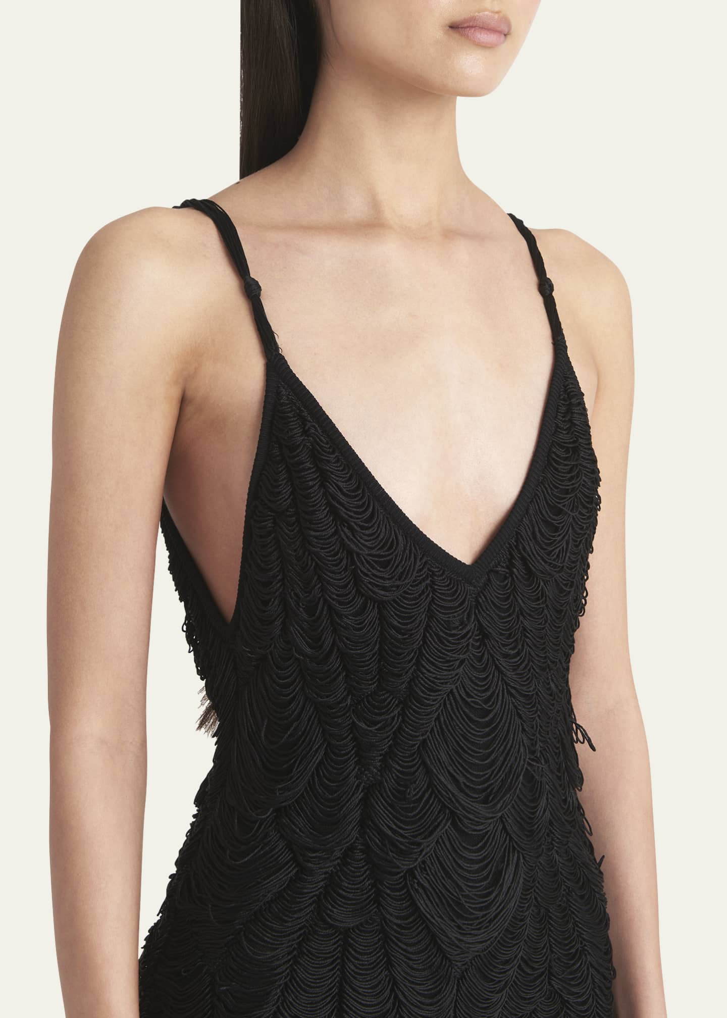 Ferragamo Macrame Knit Midi Dress Image 5 of 5