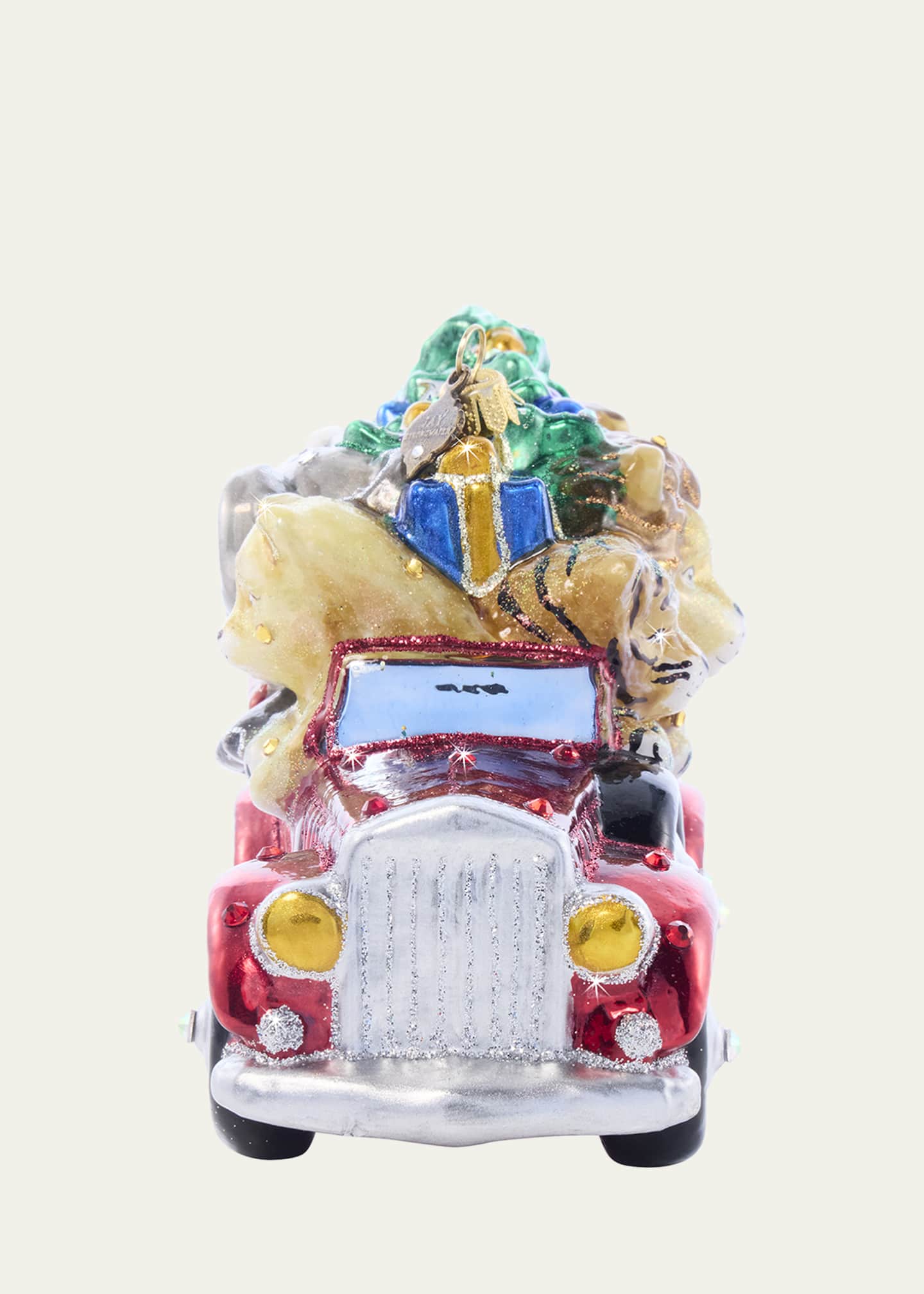 Jay Strongwater Baby's First Ride Glass Christmas Ornament Image 2 of 5