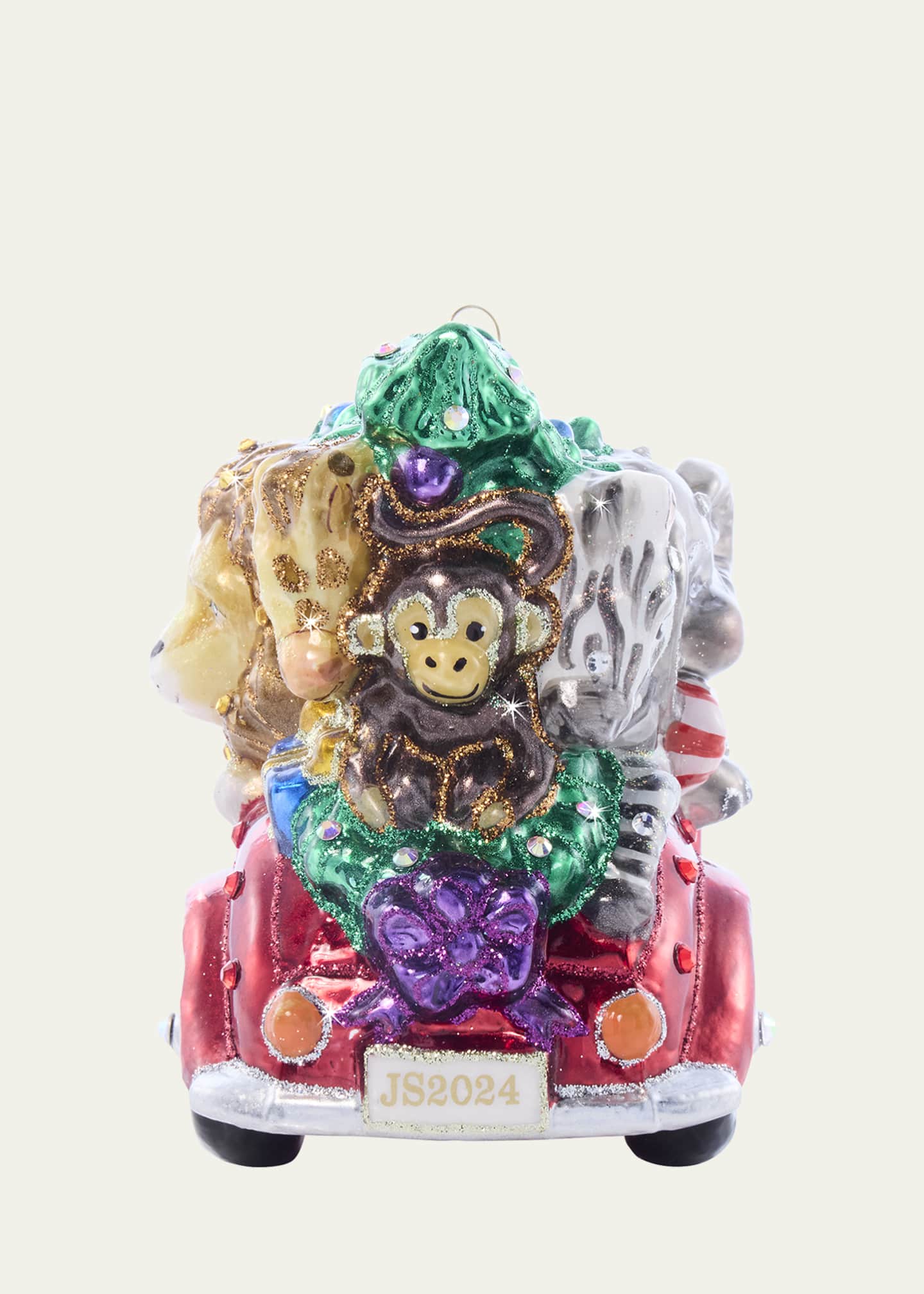 Jay Strongwater Baby's First Ride Glass Christmas Ornament Image 5 of 5