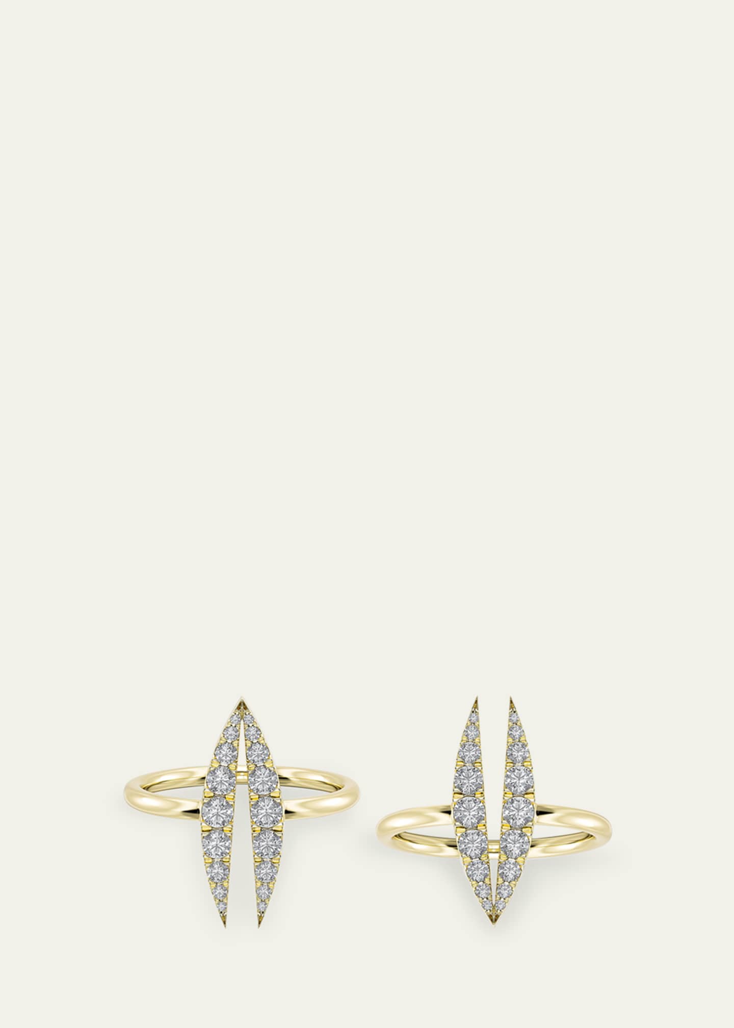 KAMAL Lotus Bloom Trio Rings, Set of 3 Image 2 of 4