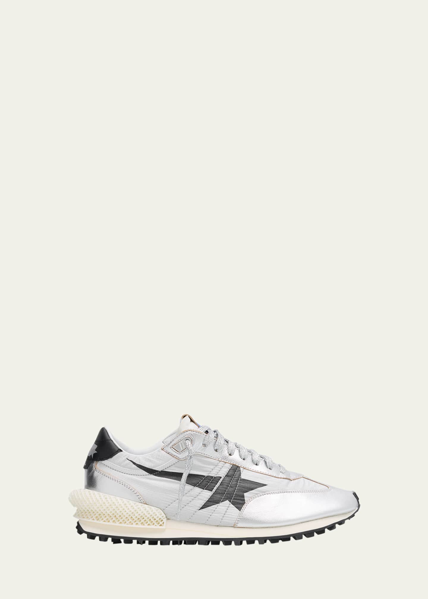 Golden Goose Men's Marathon Nylon and Leather Low-Top Sneakers Image 1 of 6