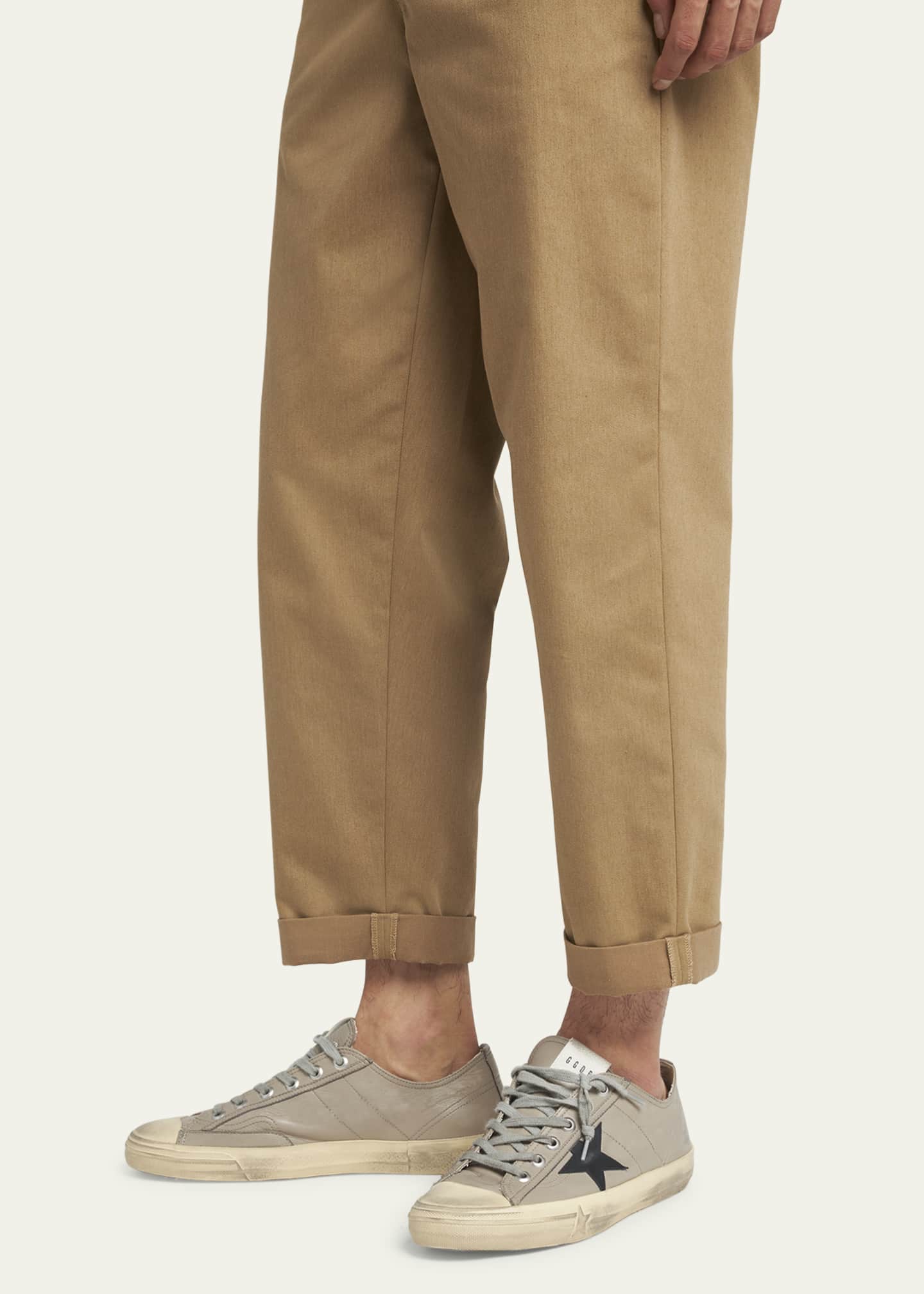 Golden Goose Men's V-Star 2 Leather Low-Top Sneakers Image 2 of 5