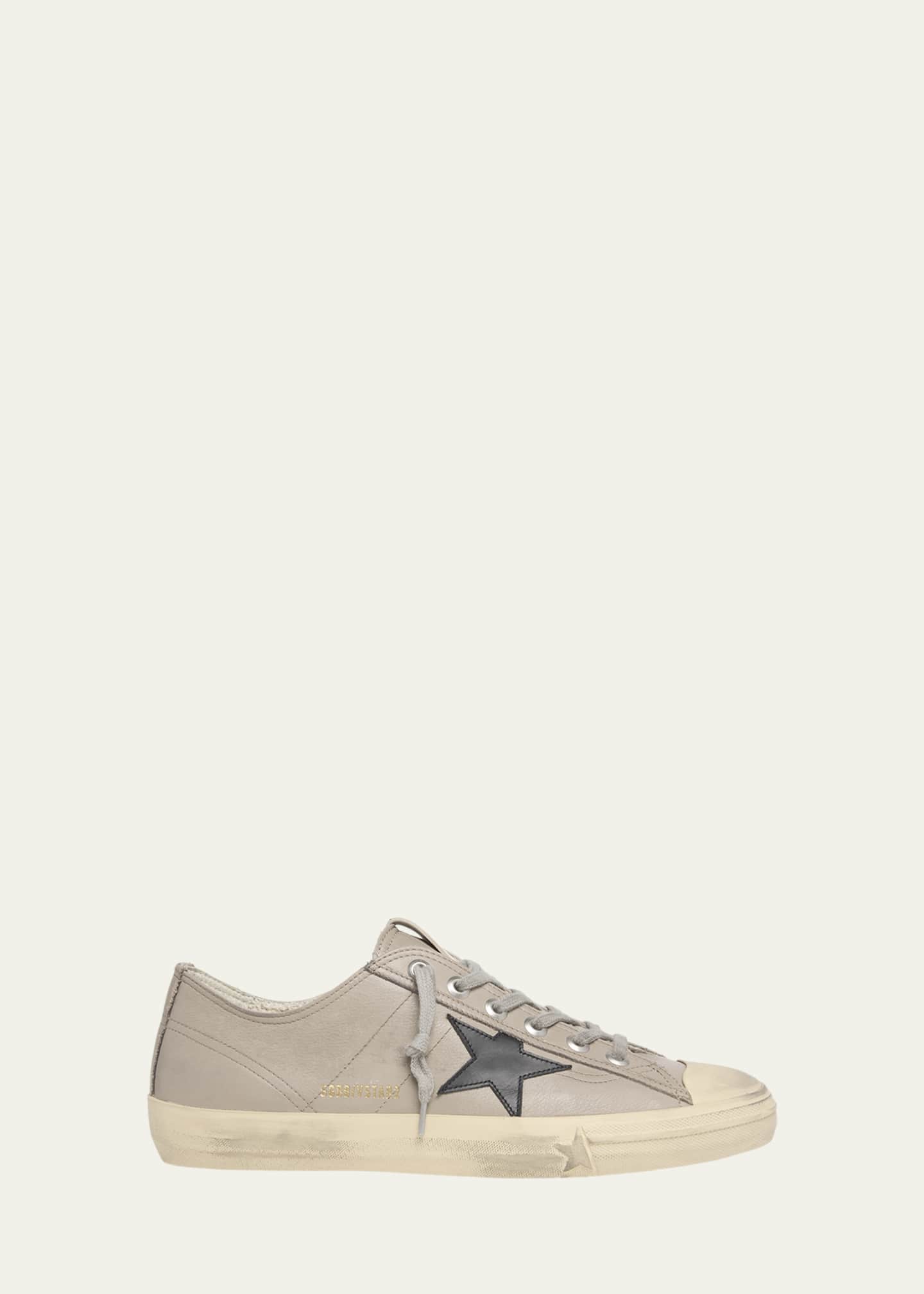 Golden Goose Men's V-Star 2 Leather Low-Top Sneakers Image 1 of 5