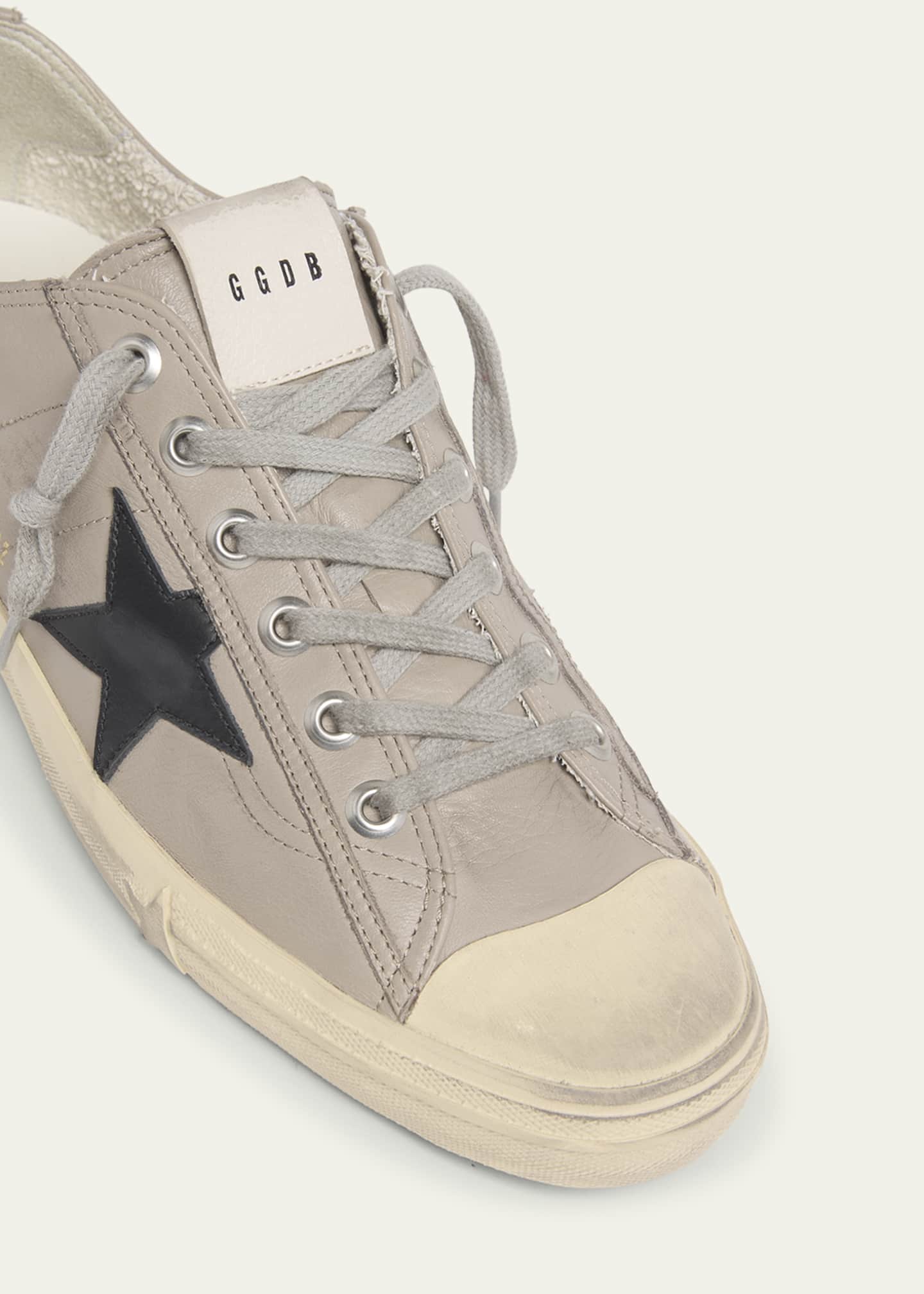 Golden Goose Men's V-Star 2 Leather Low-Top Sneakers Image 5 of 5