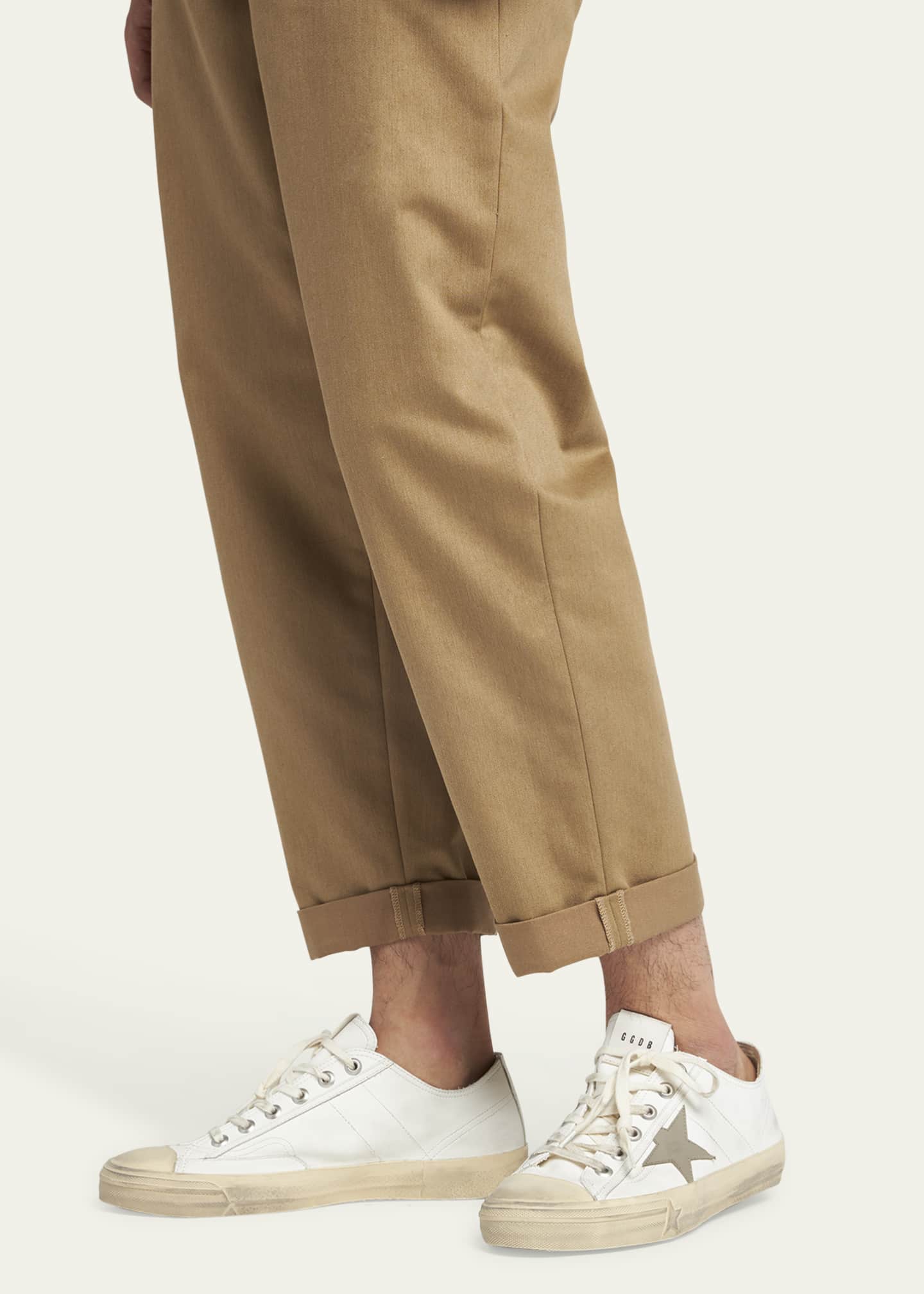 Golden Goose Men's V-Star 2 Leather Low-Top Sneakers Image 2 of 5