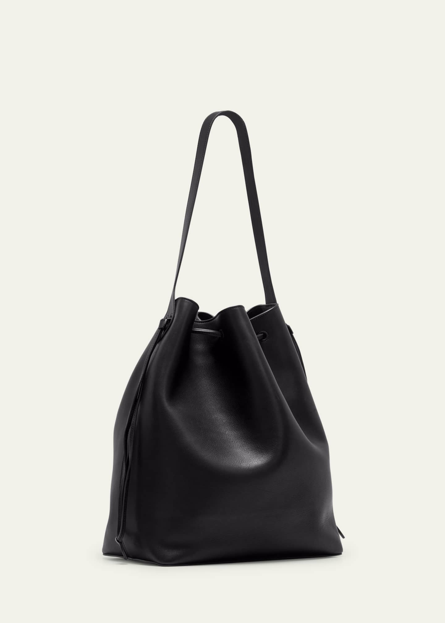 THE ROW Belvedere Bucket Bag in Saddle Leather Bergdorf Goodman