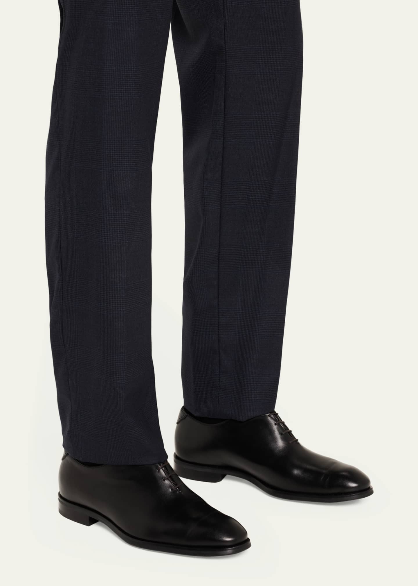 Bergdorf Goodman Men's Calf Leather Oxfords Image 2 of 5