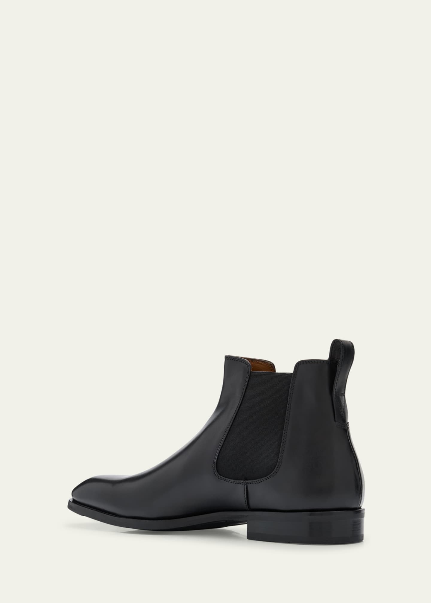 Bergdorf Goodman Men's Calf Leather Chelsea Boots Image 4 of 6