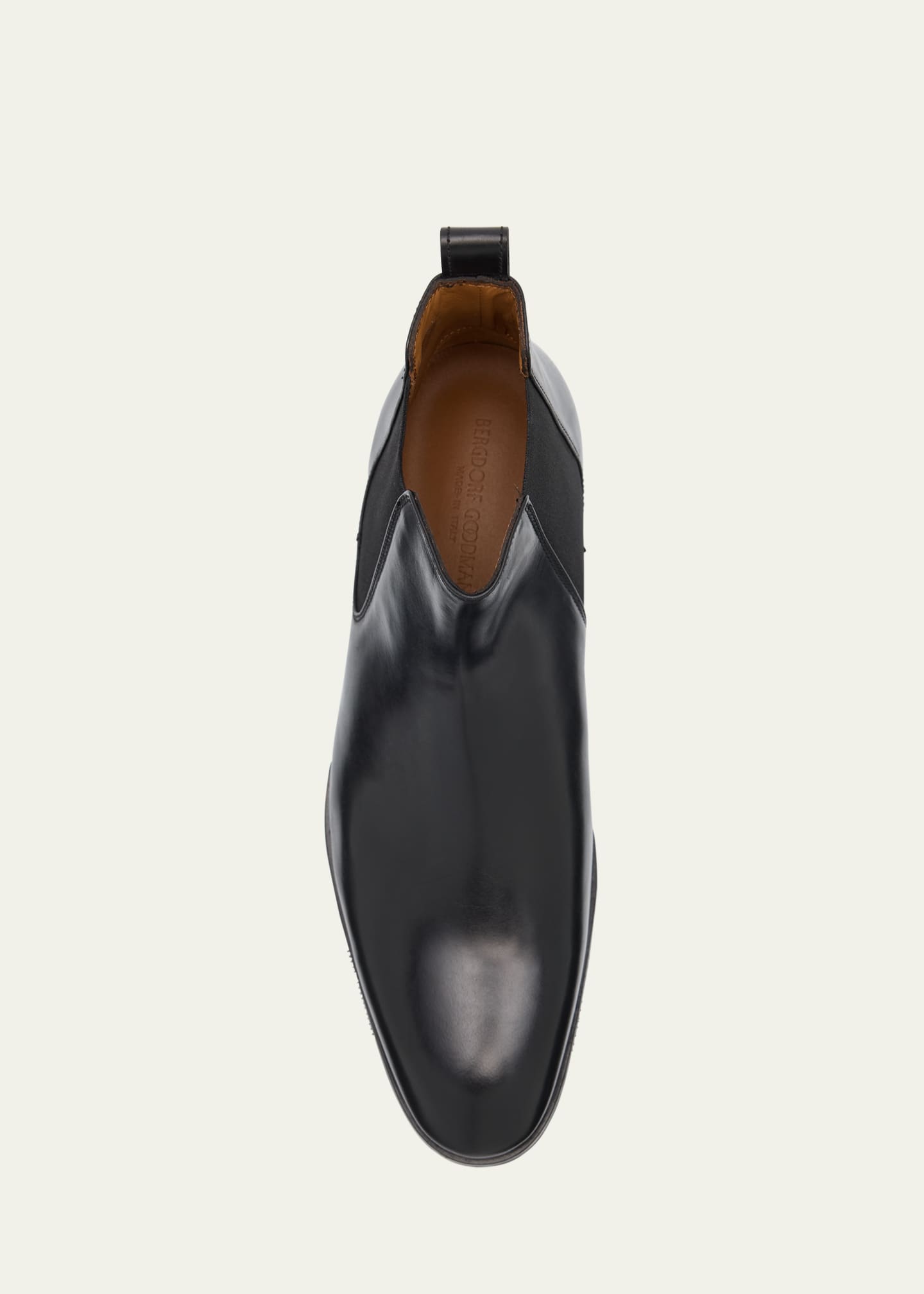 Bergdorf Goodman Men's Calf Leather Chelsea Boots Image 6 of 6