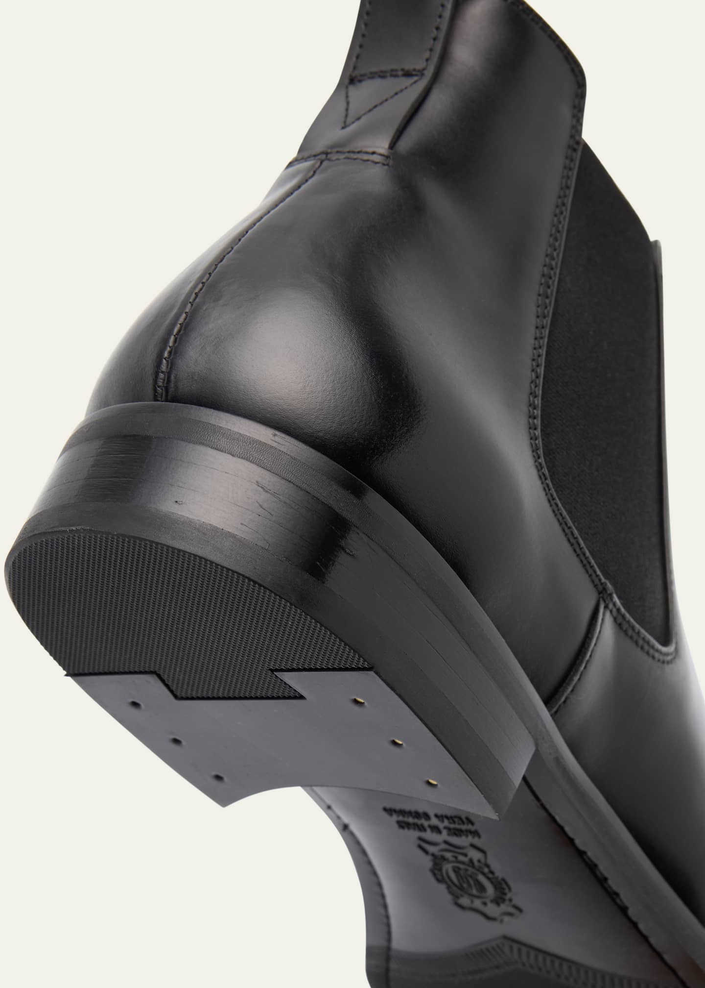 Bergdorf Goodman Men's Calf Leather Chelsea Boots Image 5 of 6