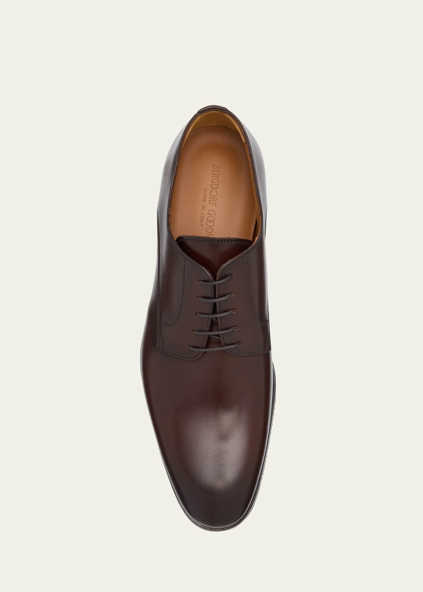 Bergdorf Goodman Men's Calf Leather Derby Shoes Image 6 of 6