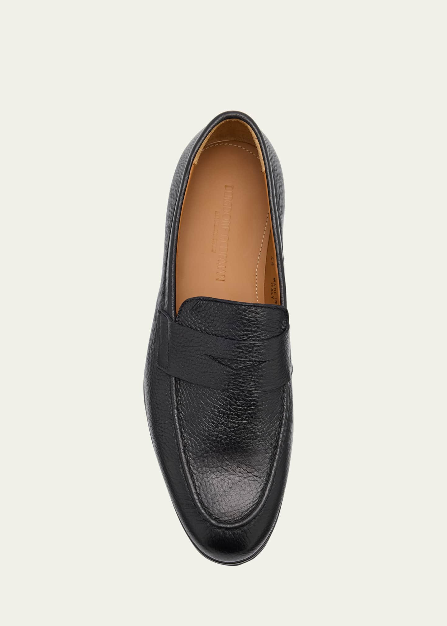 Bergdorf Goodman Men's Deerskin Lug Sole Penny Loafers Image 6 of 6