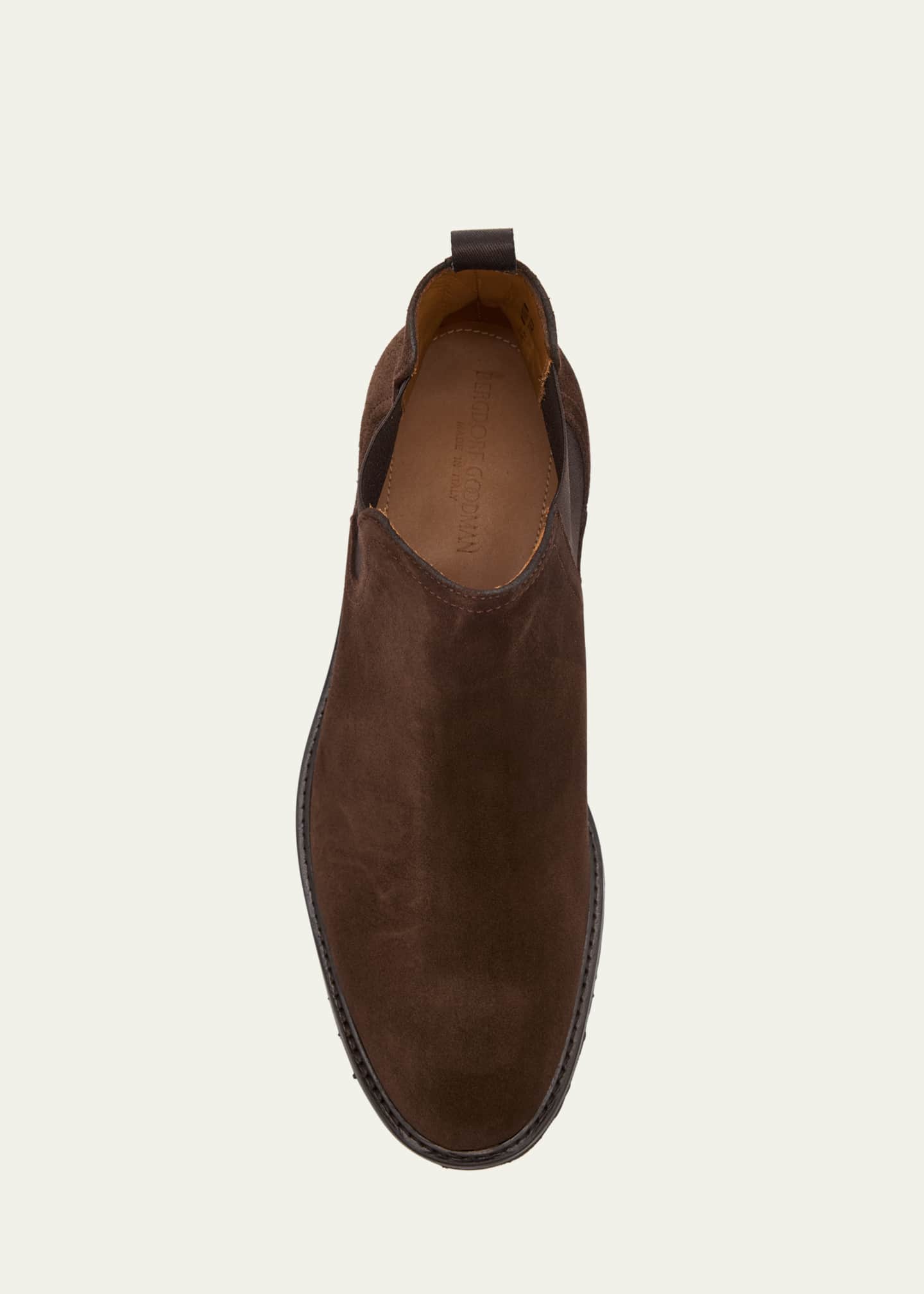 Bergdorf Goodman Men's Oiled Suede Lug Sole Chelsea Boots Image 6 of 6