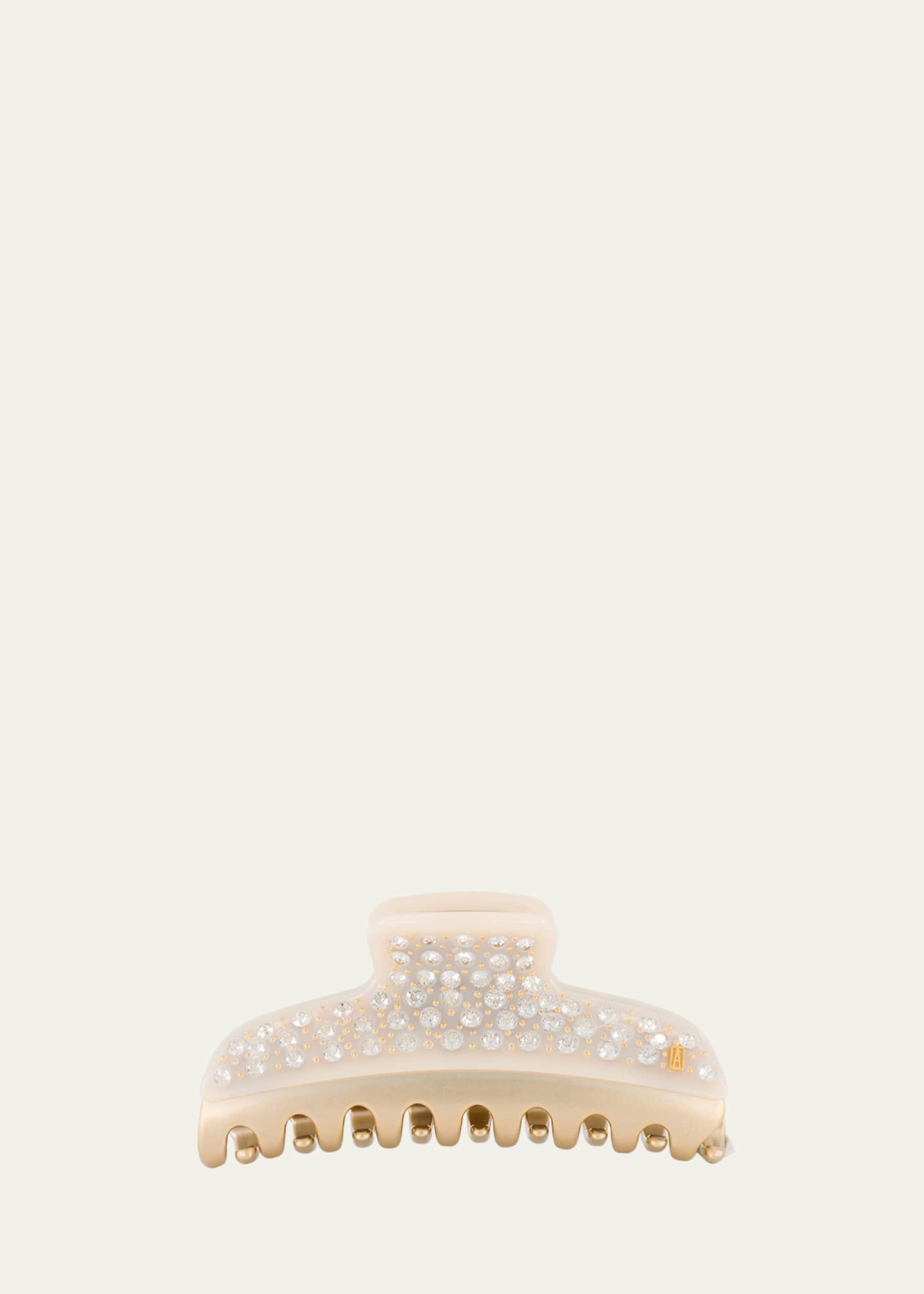 Alexandre de Paris Crystal Beige Acetate Claw Clip Image 1 of 3