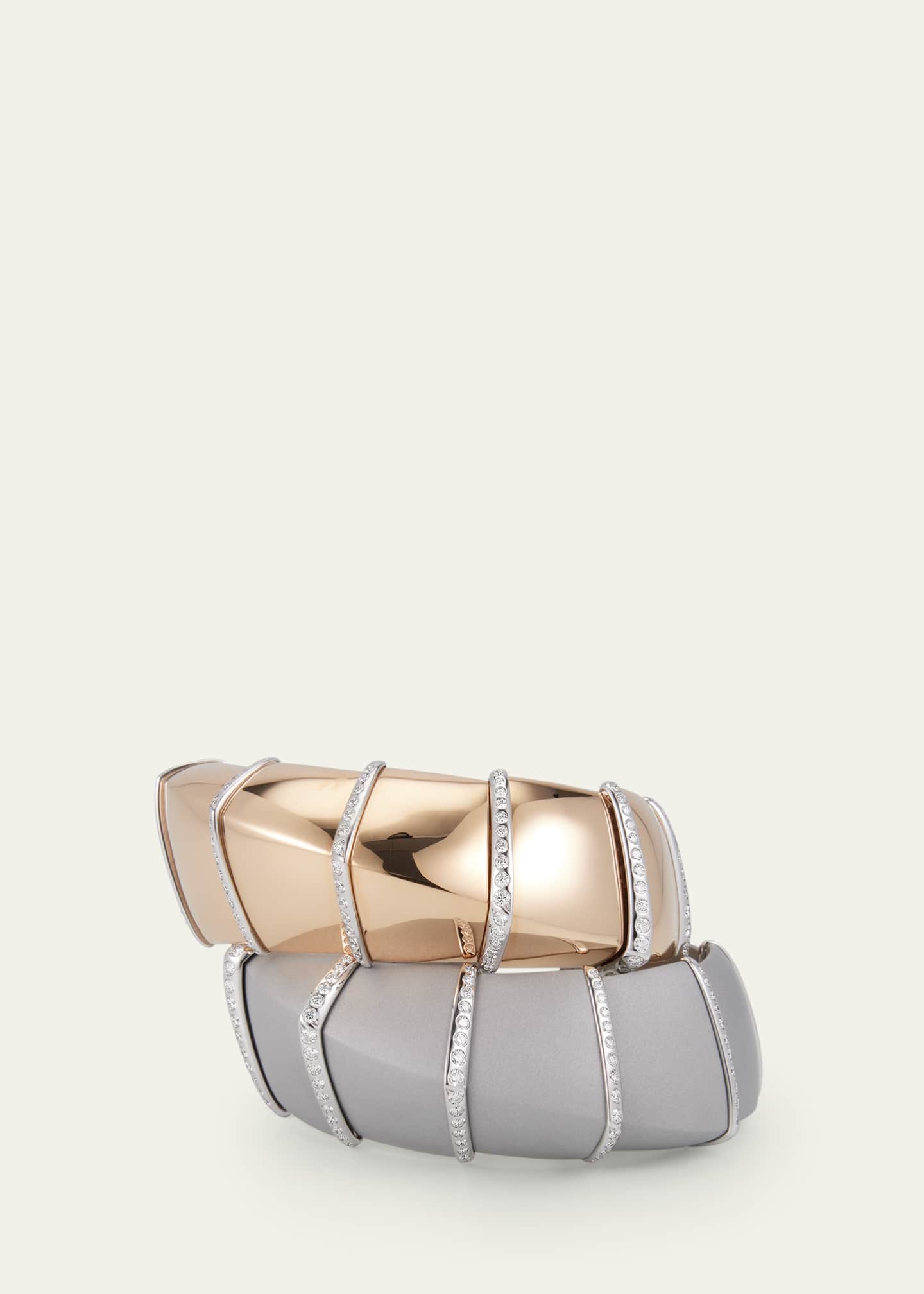 Vhernier Ardis Rose and White Gold Bracelet with Diamonds Image 3 of 4