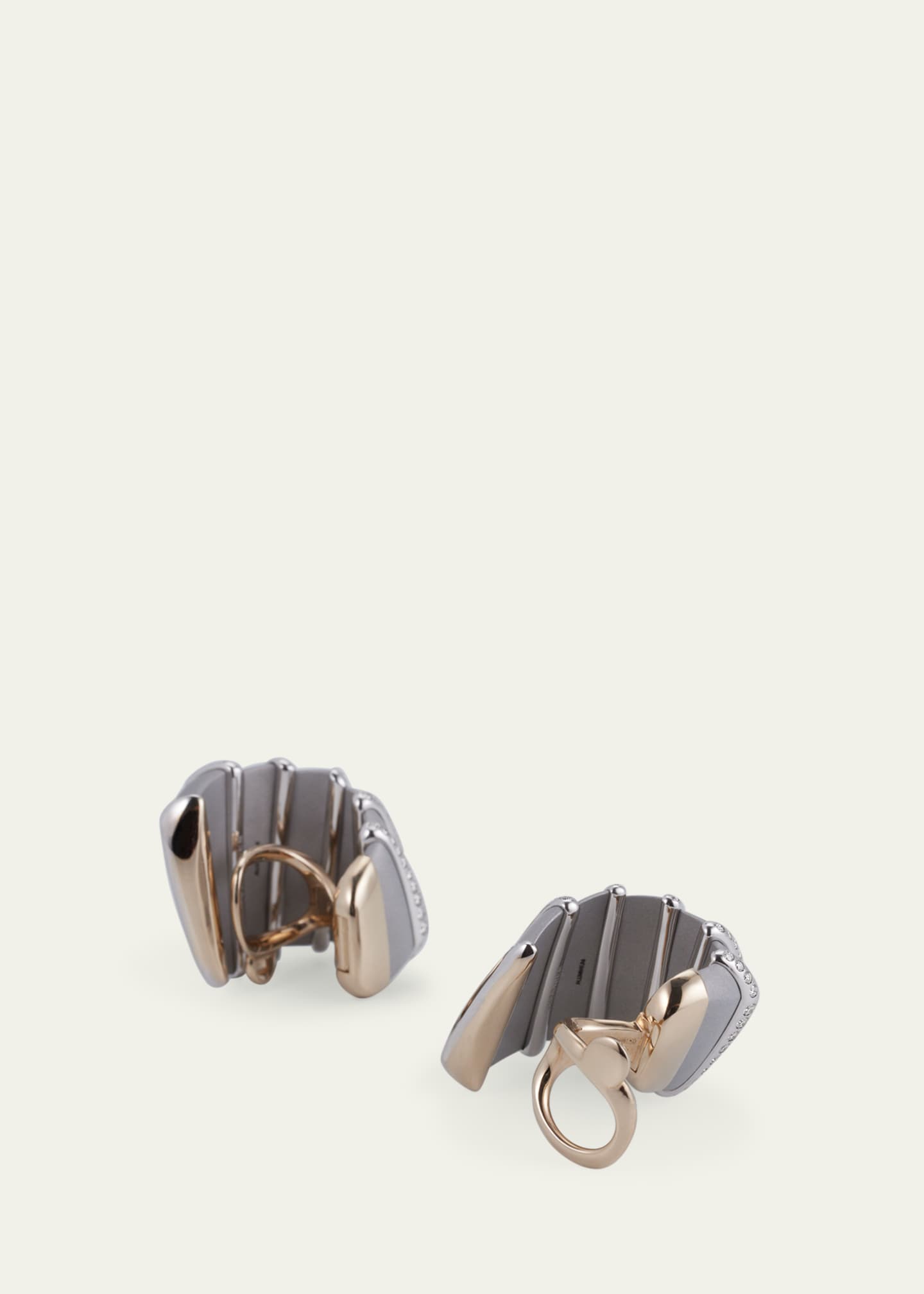 Vhernier Ardis Aluminum and White Gold Clip-On Earrings with Diamonds Image 4 of 4